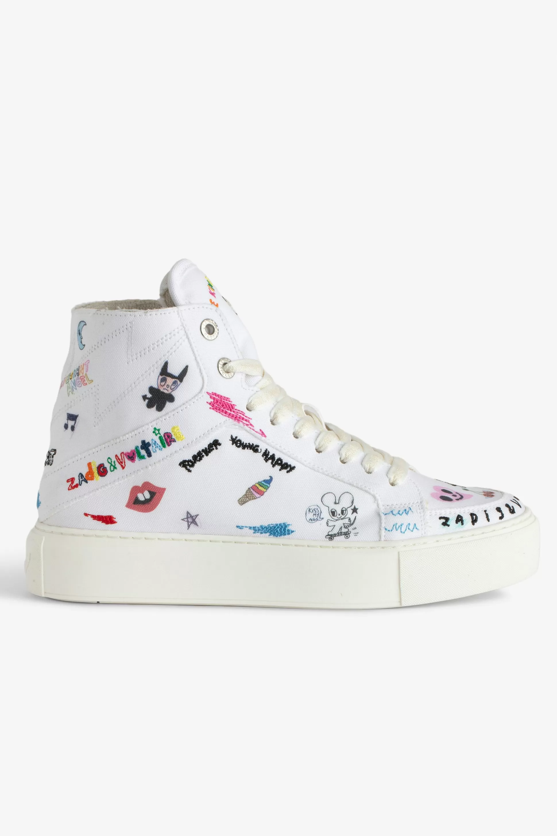 Femmes Zadig & Voltaire Formateurs^Baskets Montantes Epaisses High Flash Zv1747