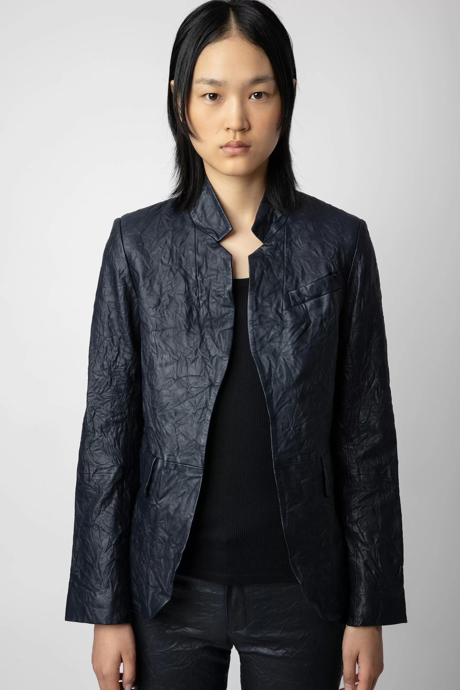 Femmes Zadig & Voltaire Costumes^Blazer En Cuir Tres Froisse