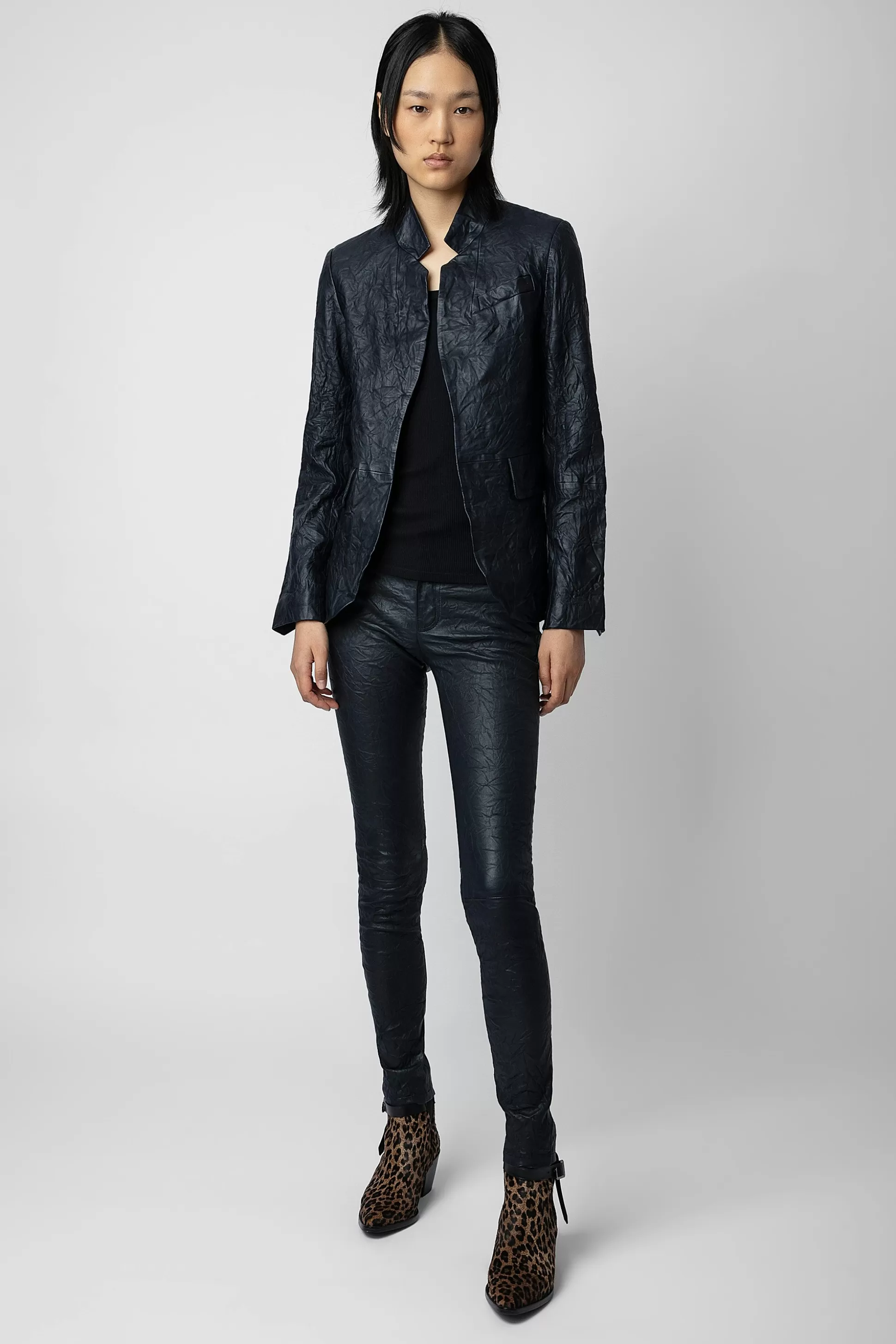 Femmes Zadig & Voltaire Costumes^Blazer En Cuir Tres Froisse