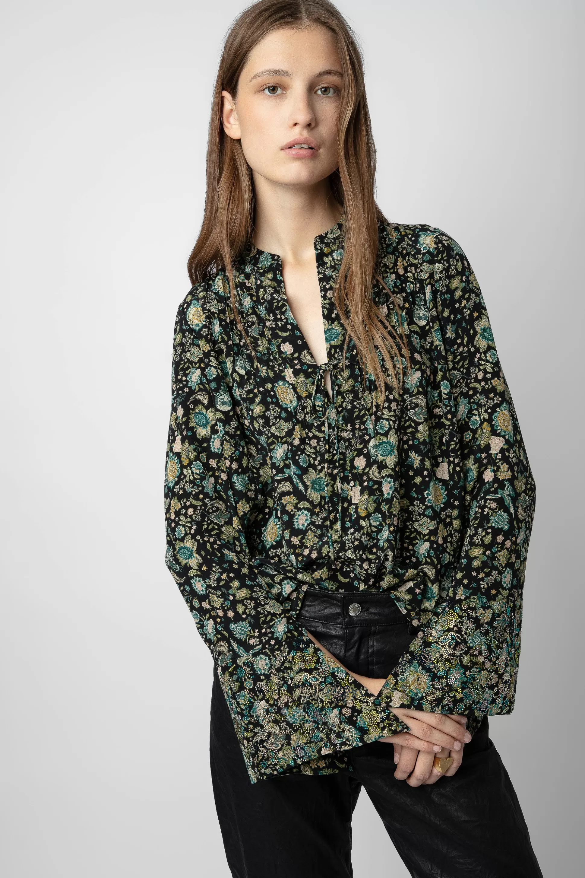 Femmes Zadig & Voltaire Chemises Et Hauts^Blouse Taika En Soie A Strass