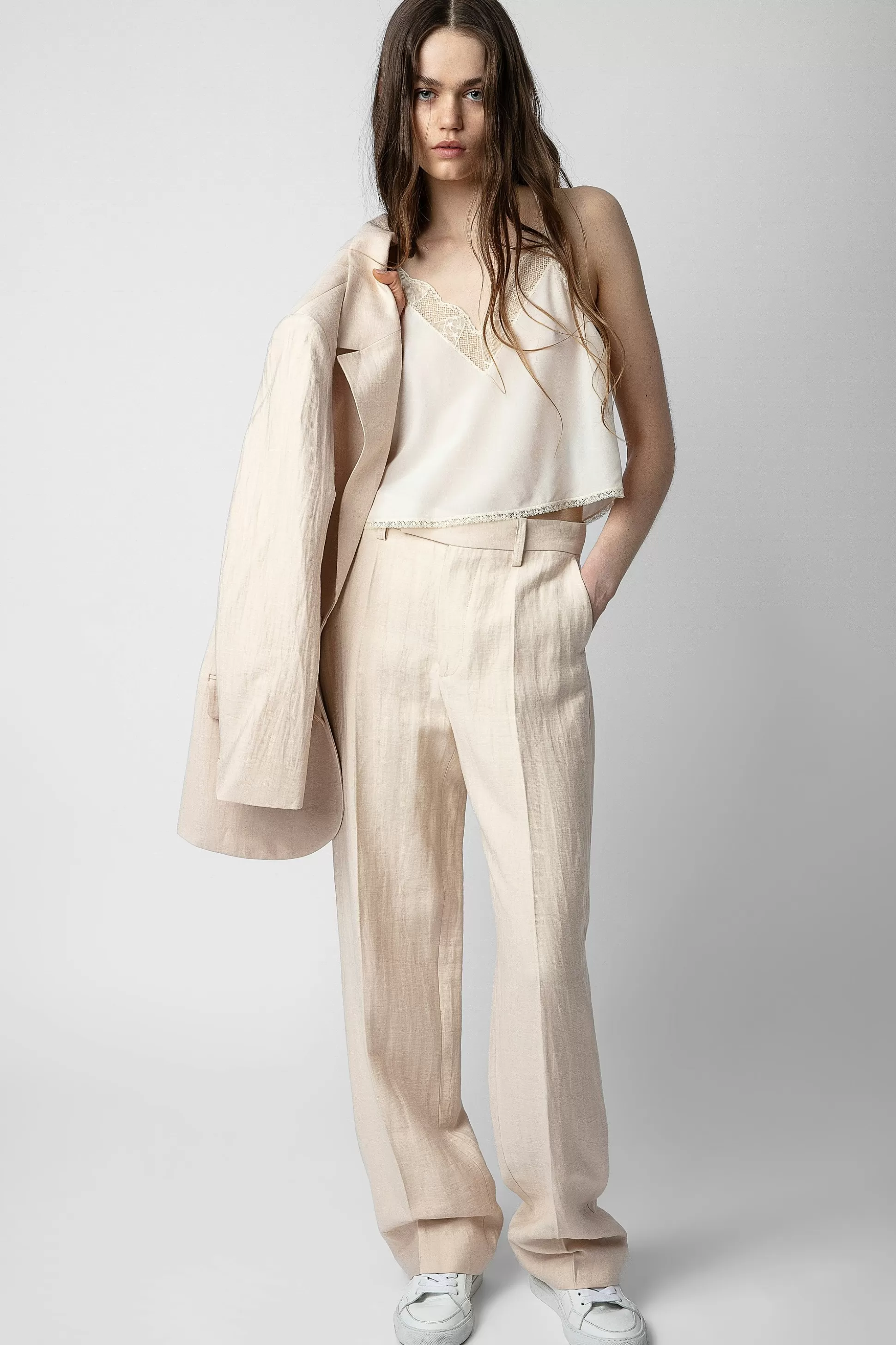 Femmes Zadig & Voltaire Chemises Et Hauts^Caraco Court En Soie Christy