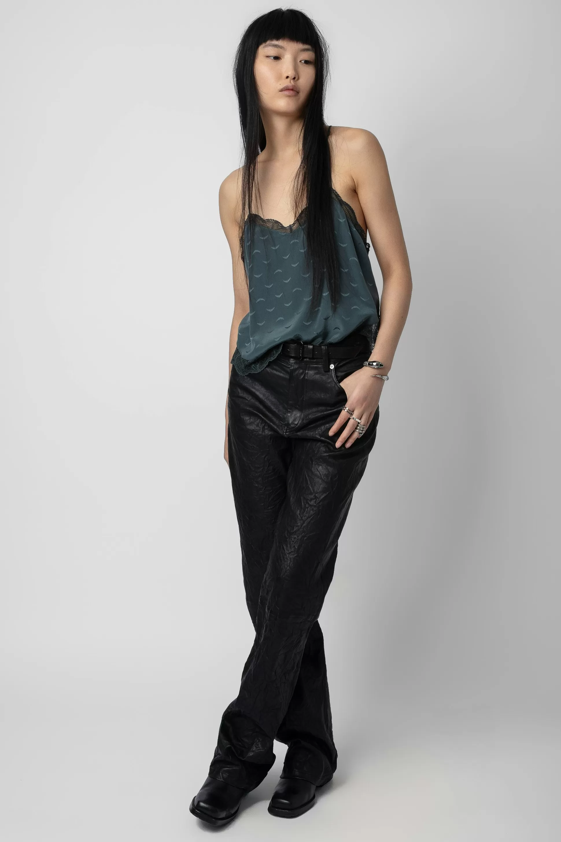 Femmes Zadig & Voltaire Chemises Et Hauts^Caraco En Jacquard De Soie Claudy
