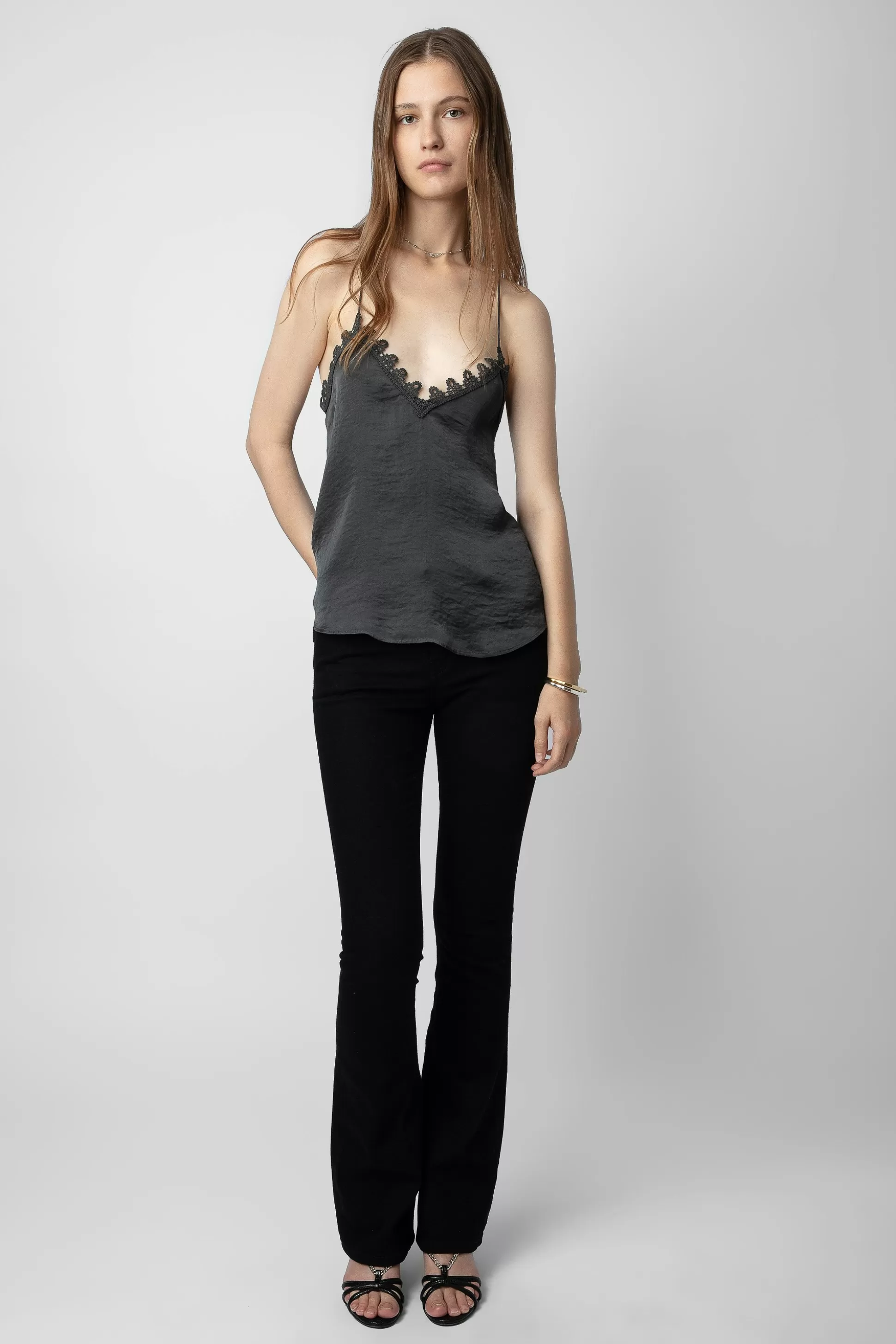 Femmes Zadig & Voltaire Chemises Et Hauts^Caraco En Satin Chrisa
