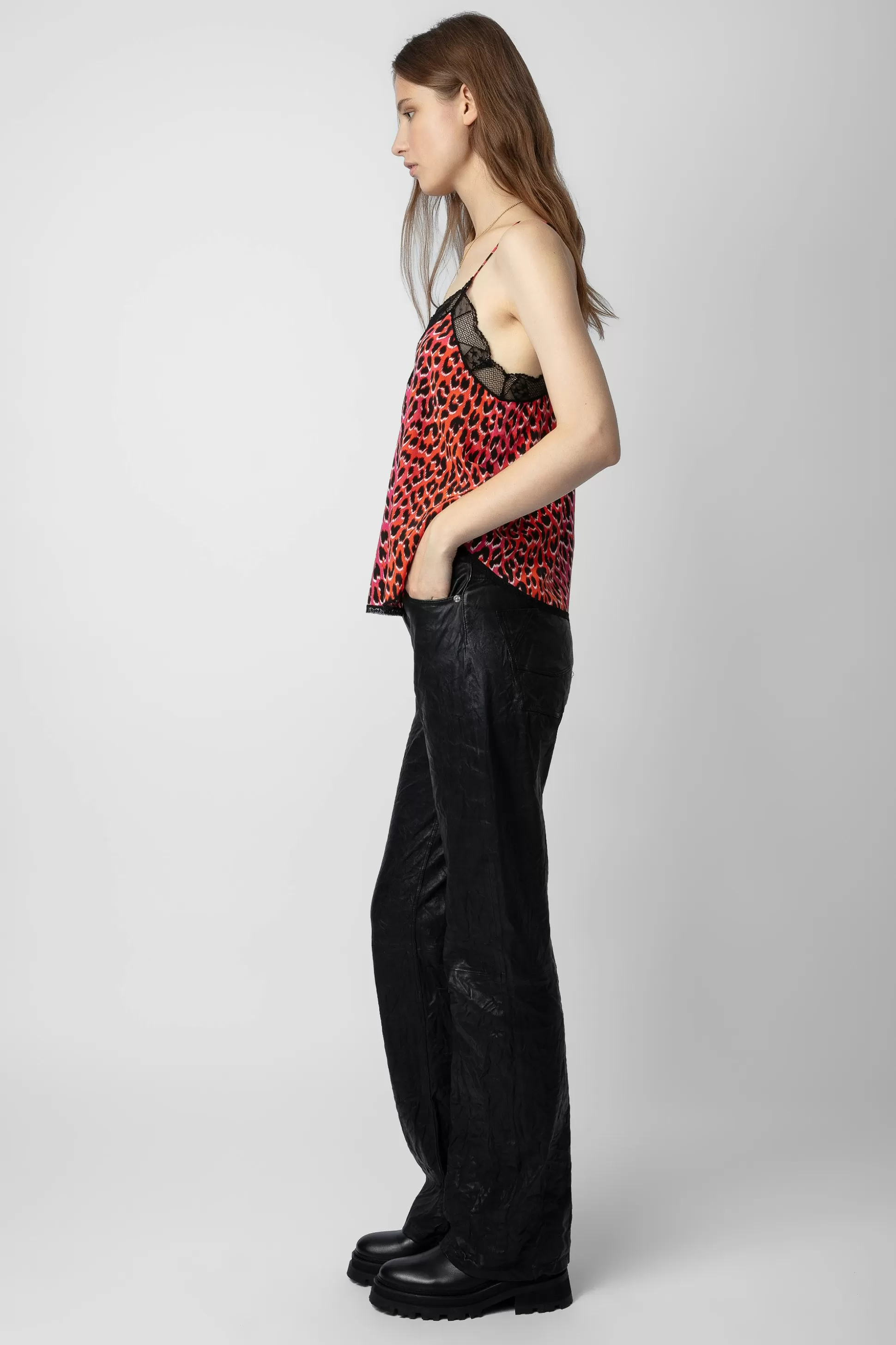 Femmes Zadig & Voltaire Chemises Et Hauts^Caraco En Soie Leopard Christy