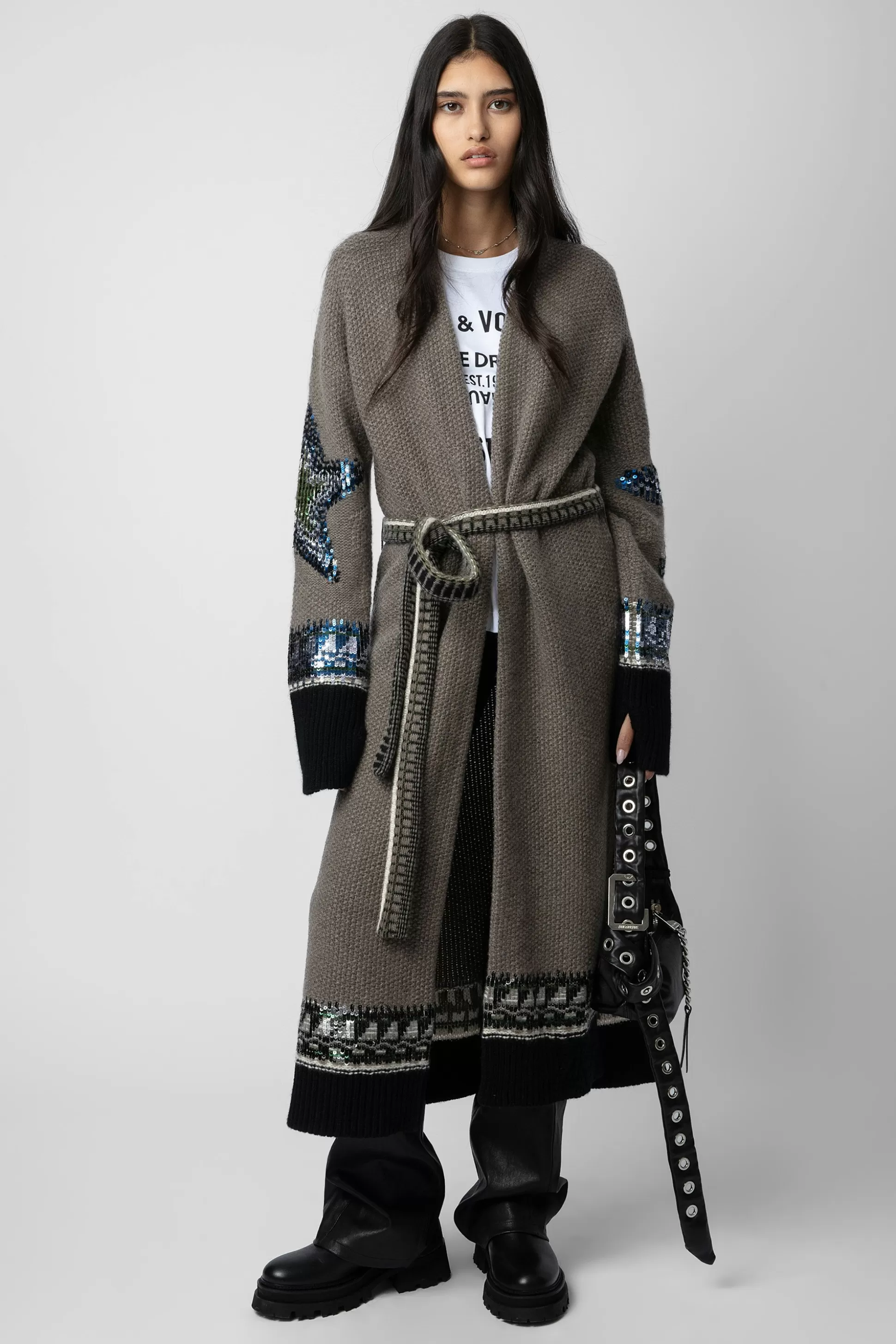 Femmes Zadig & Voltaire Pulls Et Gilets^Cardigan En Cachemire A Sequins Rosanny
