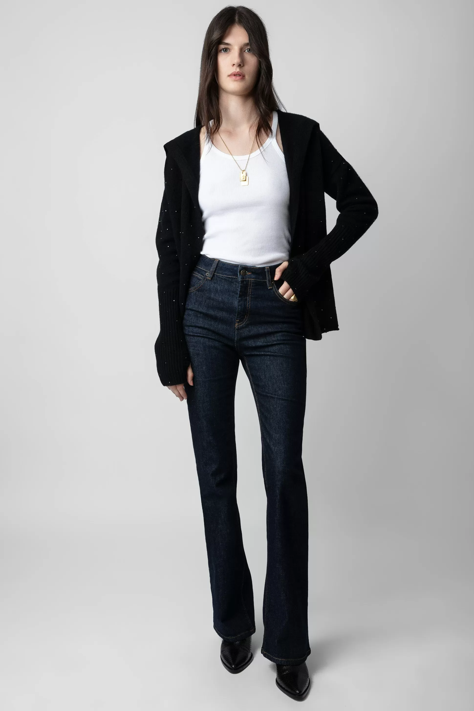 Femmes Zadig & Voltaire Pulls Et Gilets^Cardigan En Cachemire A Strass Cosany
