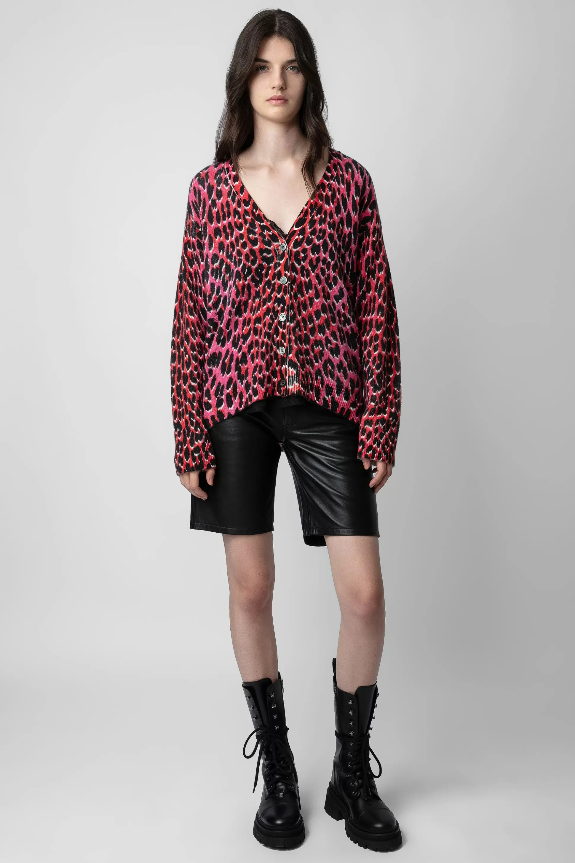 Femmes Zadig & Voltaire Pulls Et Gilets^Cardigan En Cachemire Leopard Mirka