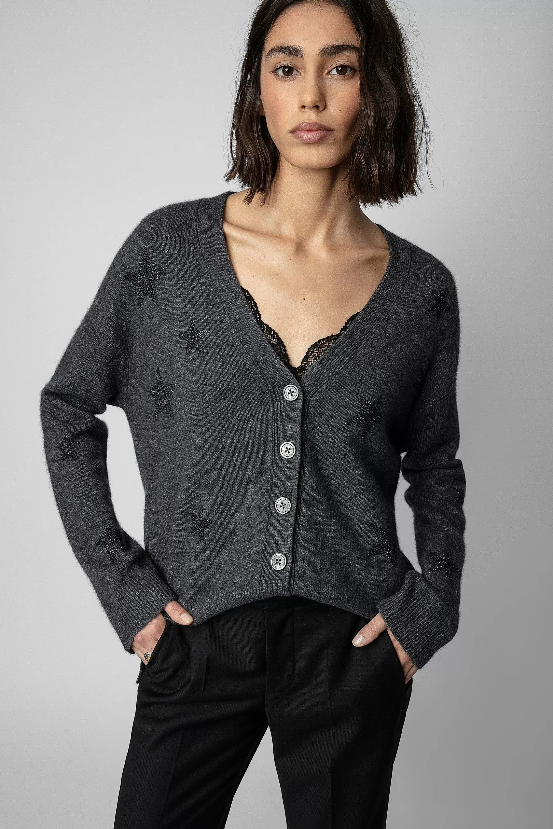 Femmes Zadig & Voltaire Pulls Et Gilets^Cardigan En Cachemire Mirka