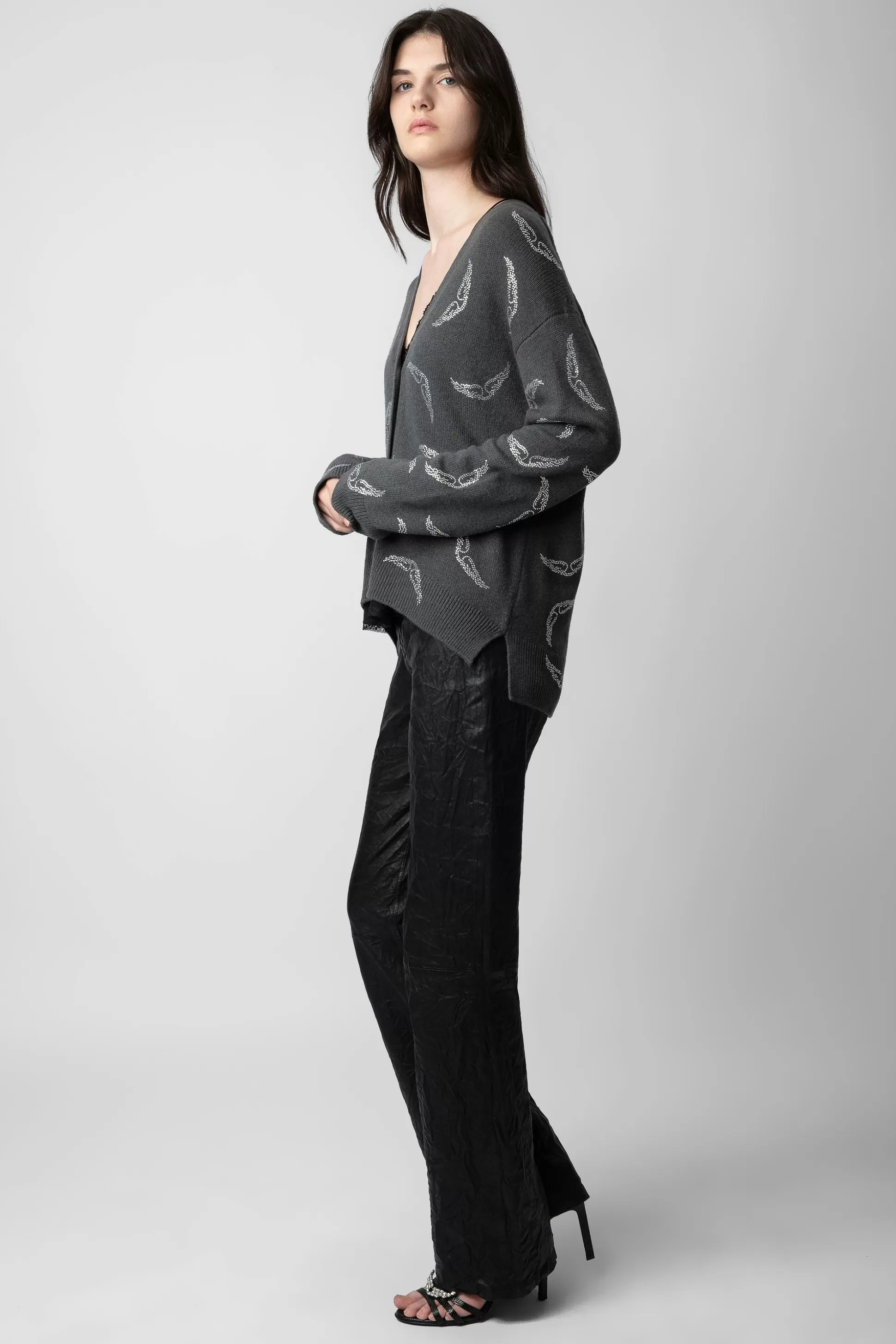 Femmes Zadig & Voltaire Pulls Et Gilets^Cardigan En Cachemire Mirka Diamante