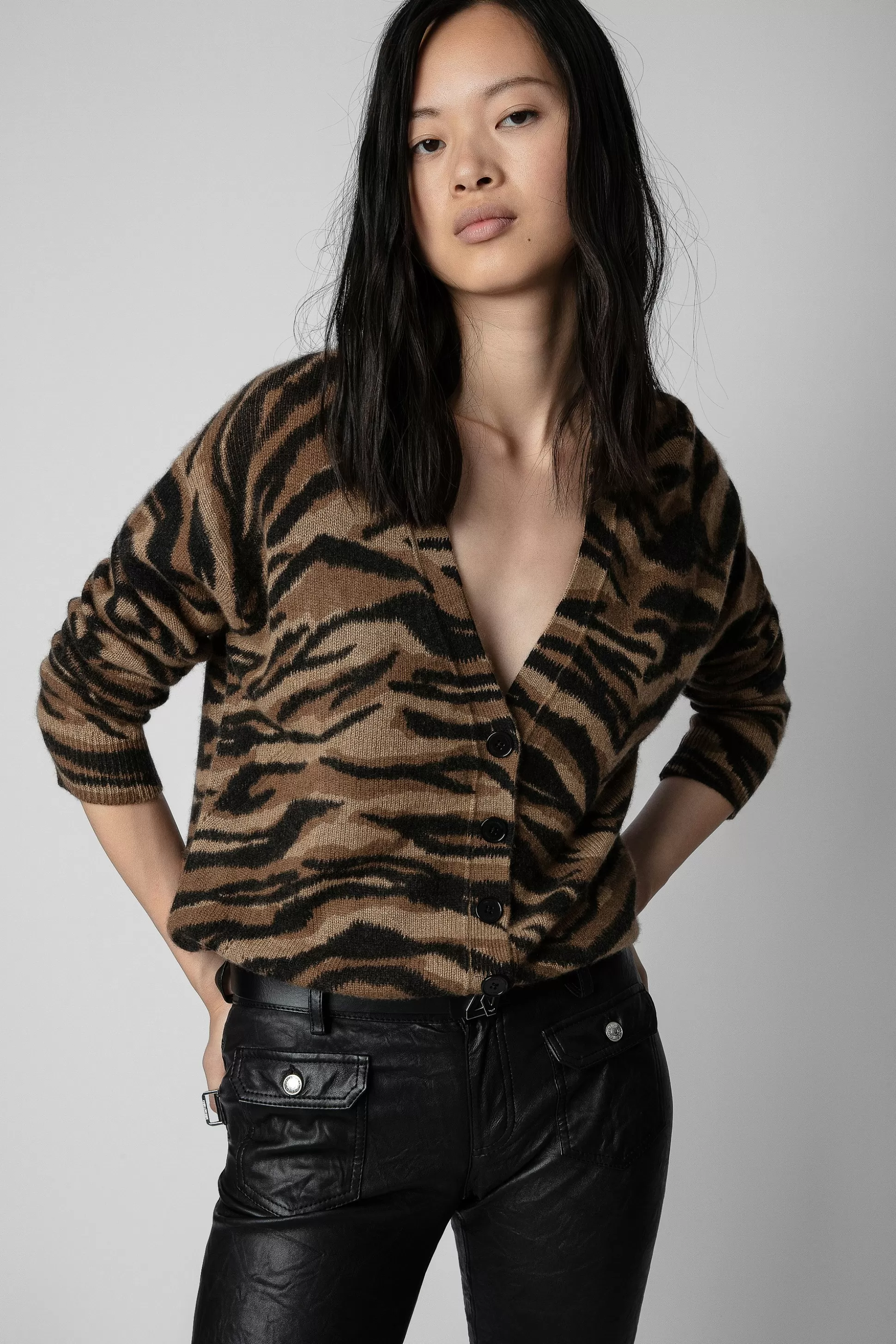 Femmes Zadig & Voltaire Pulls Et Gilets^Cardigan En Cachemire Mirka Tigre