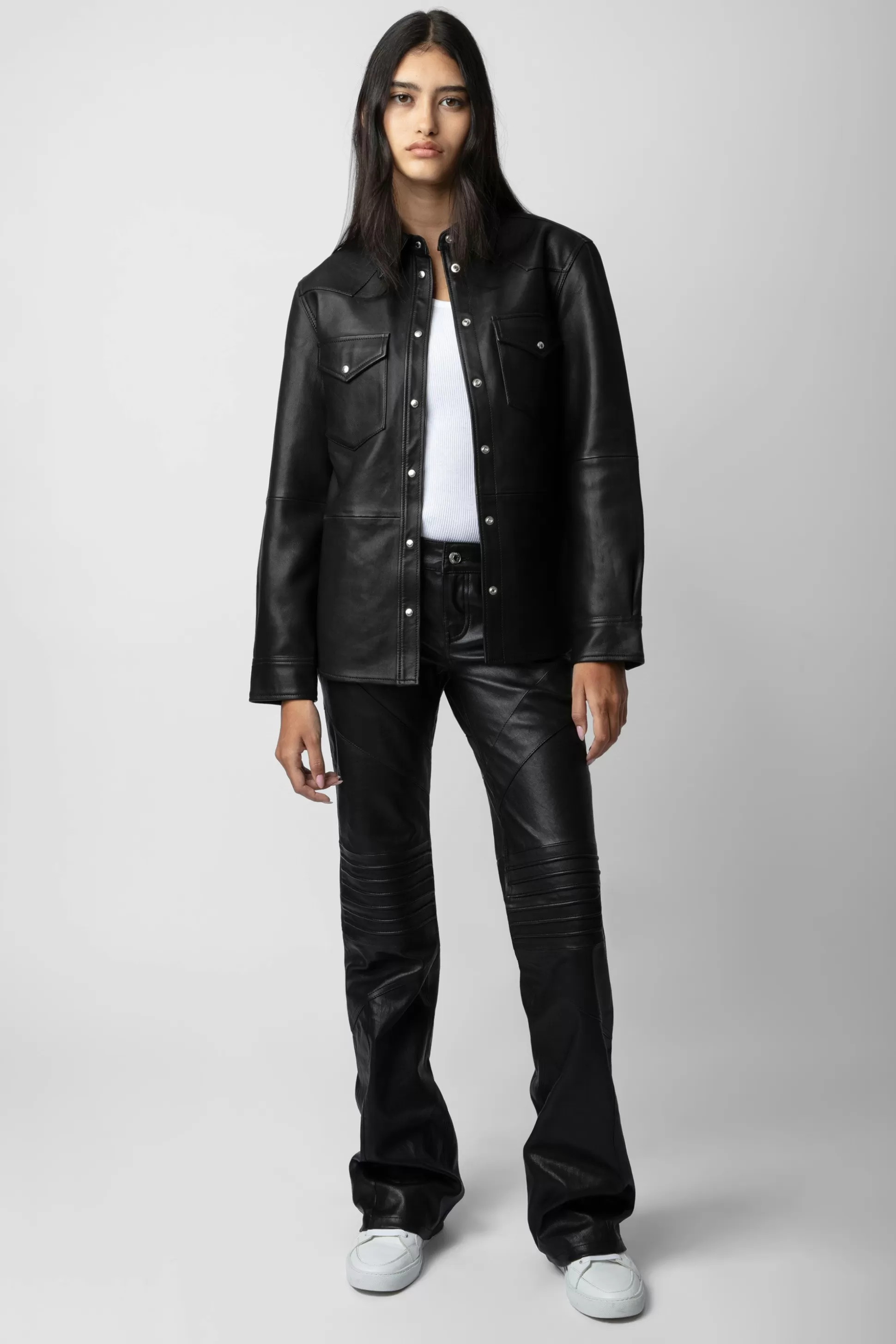 Femmes Zadig & Voltaire Chemises Et Hauts^Chemise En Cuir Thelma