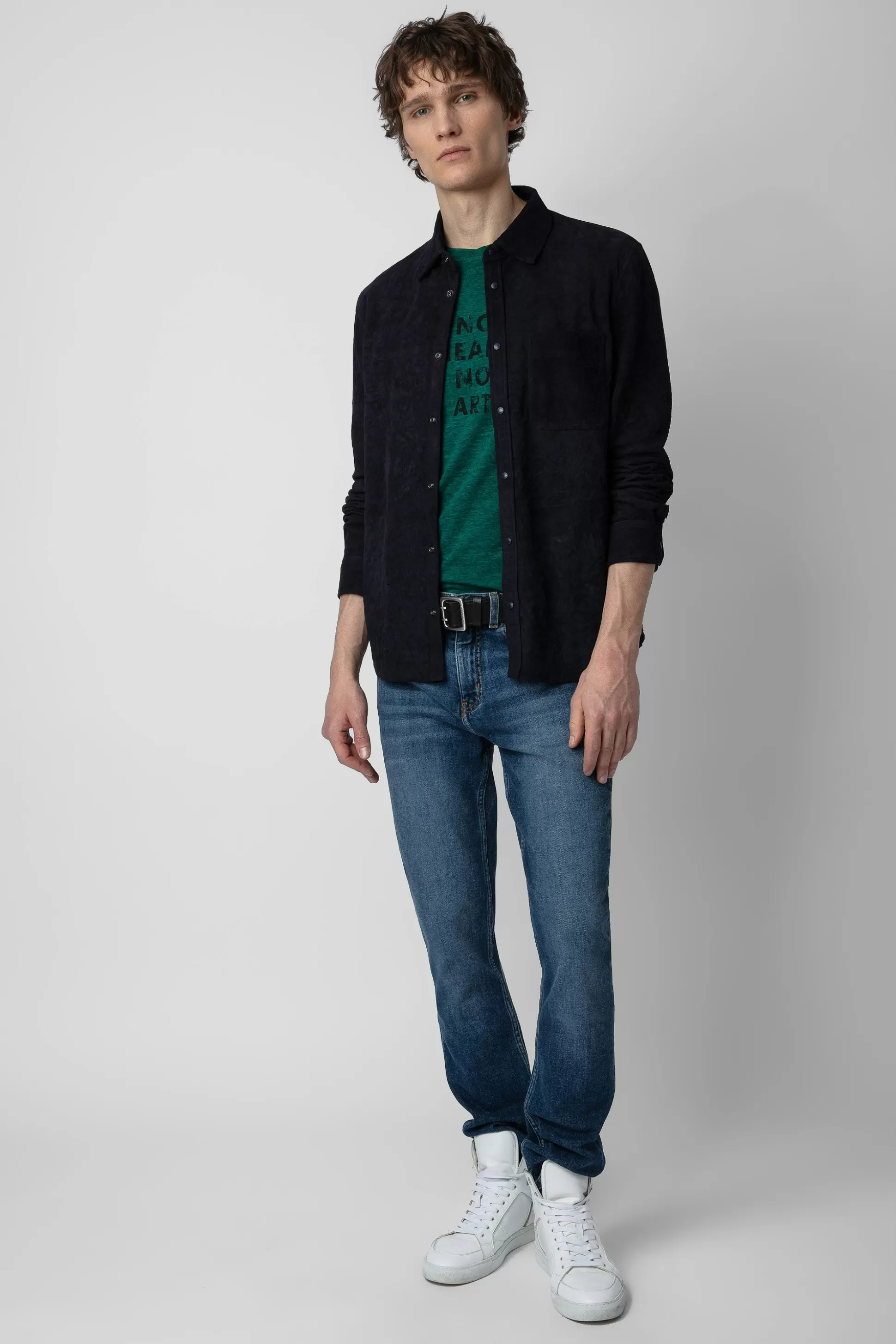 Hommes Zadig & Voltaire Chemises^Chemise En Daim Serge