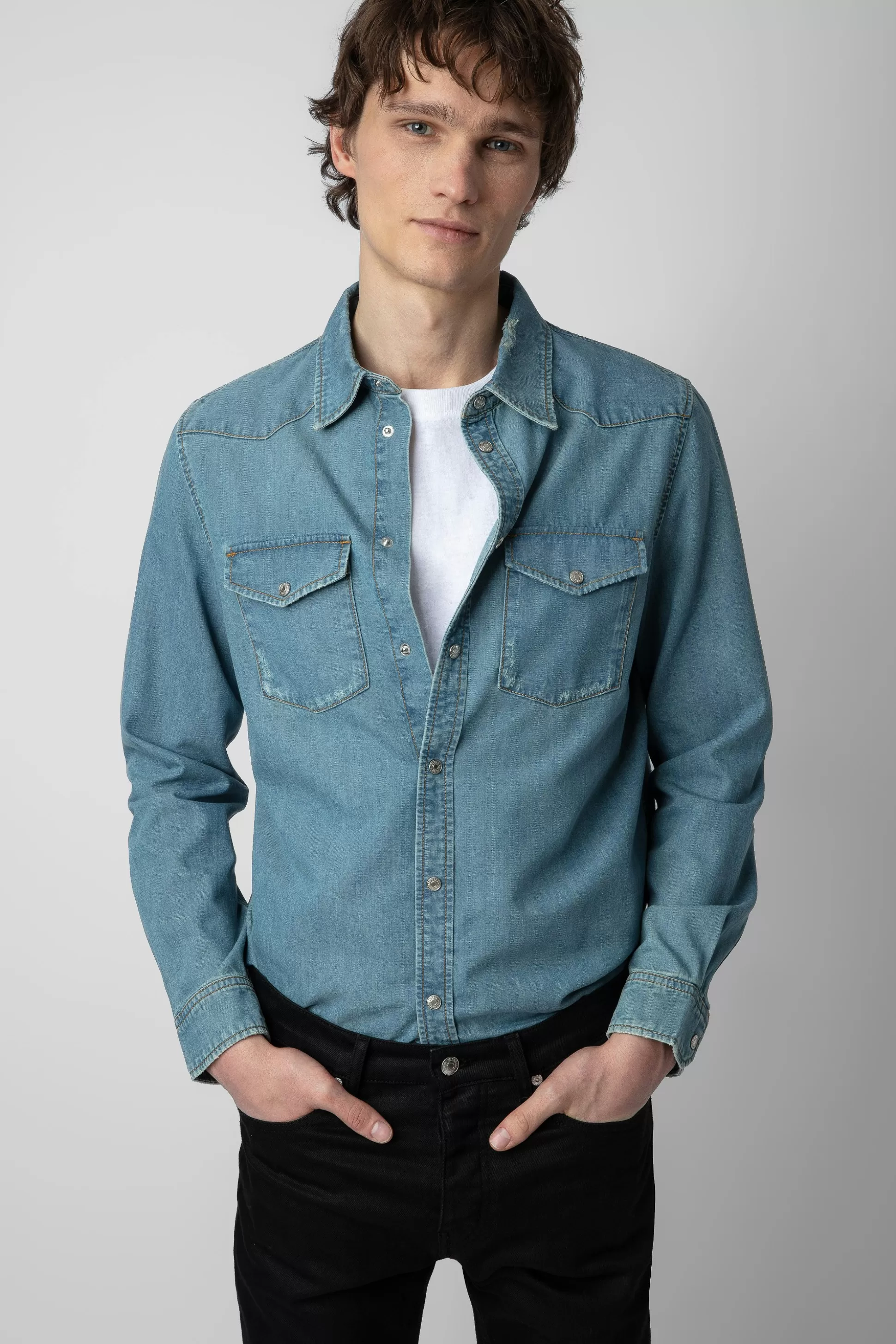 Hommes Zadig & Voltaire Chemises^Chemise En Jean Stan