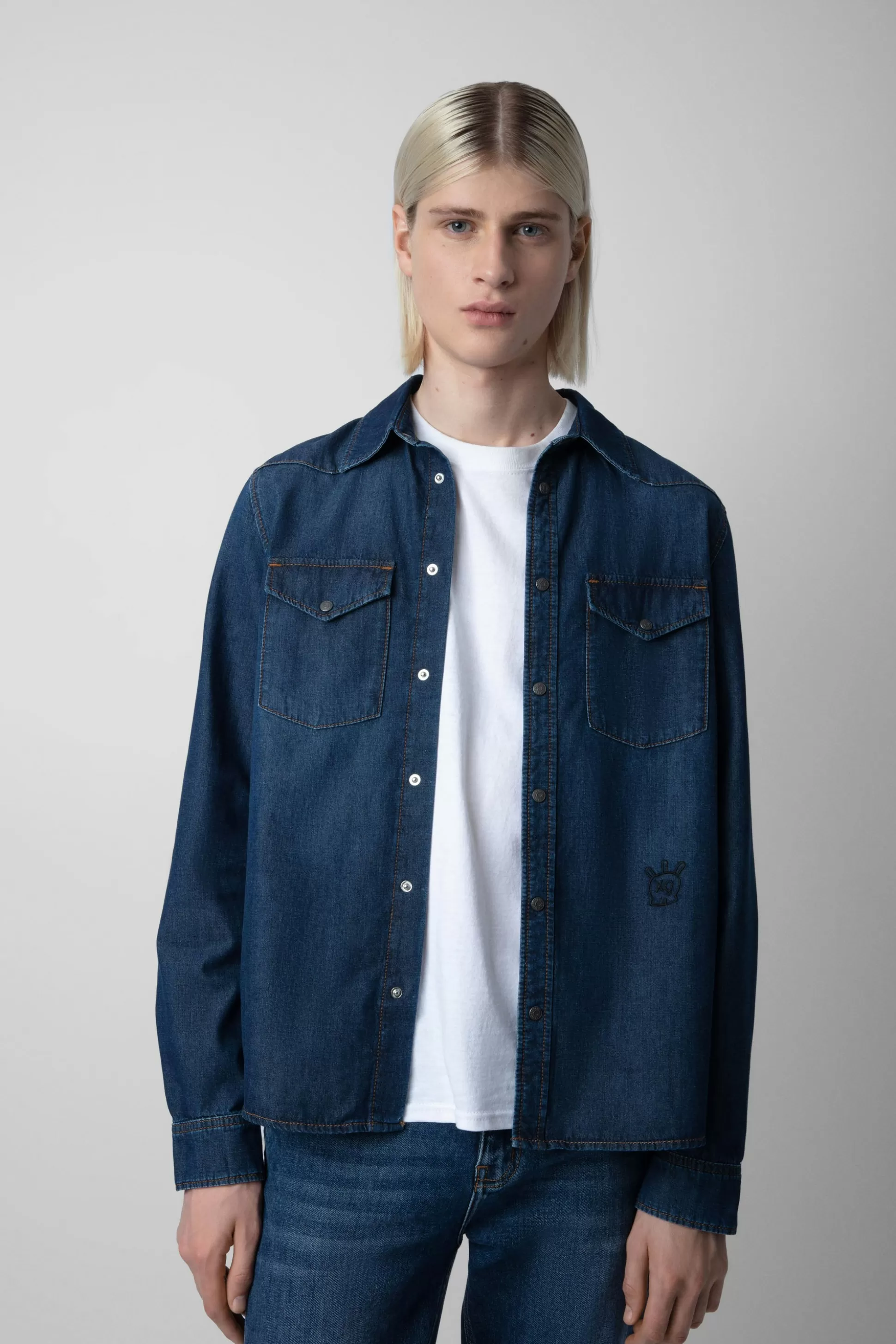 Hommes Zadig & Voltaire Chemises^Chemise En Jean Stan Skull