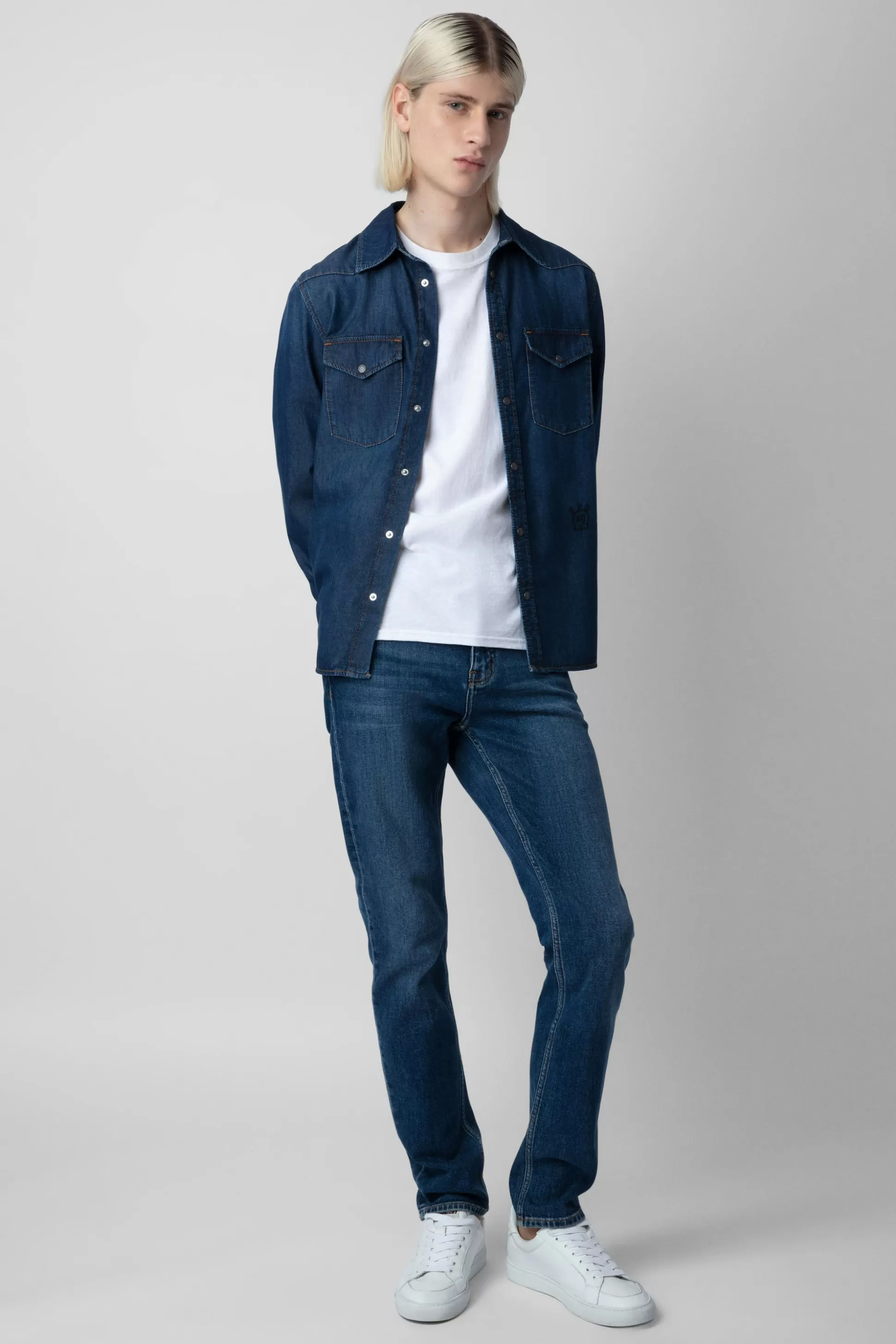 Hommes Zadig & Voltaire Chemises^Chemise En Jean Stan Skull