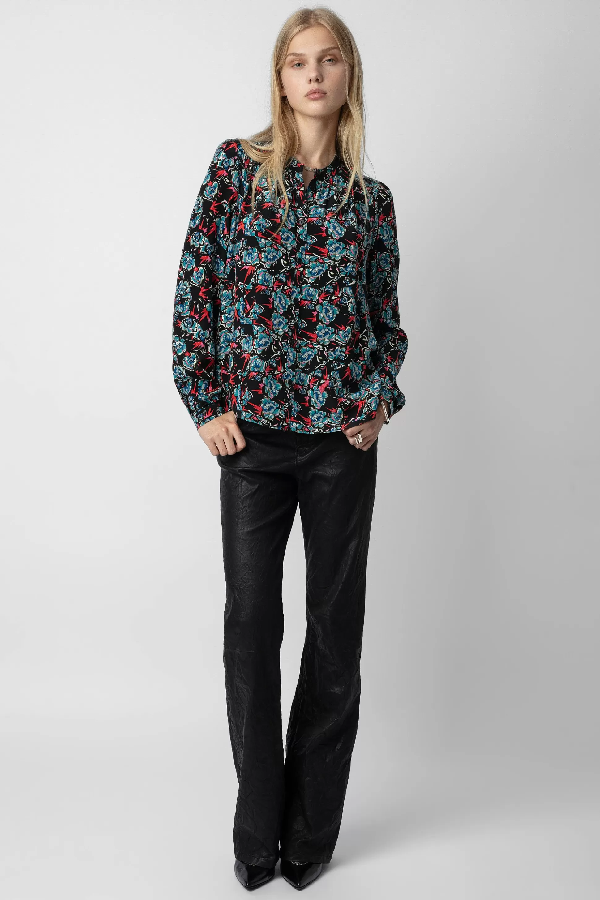 Femmes Zadig & Voltaire Chemises Et Hauts^Chemise En Soie Tchin Thunder