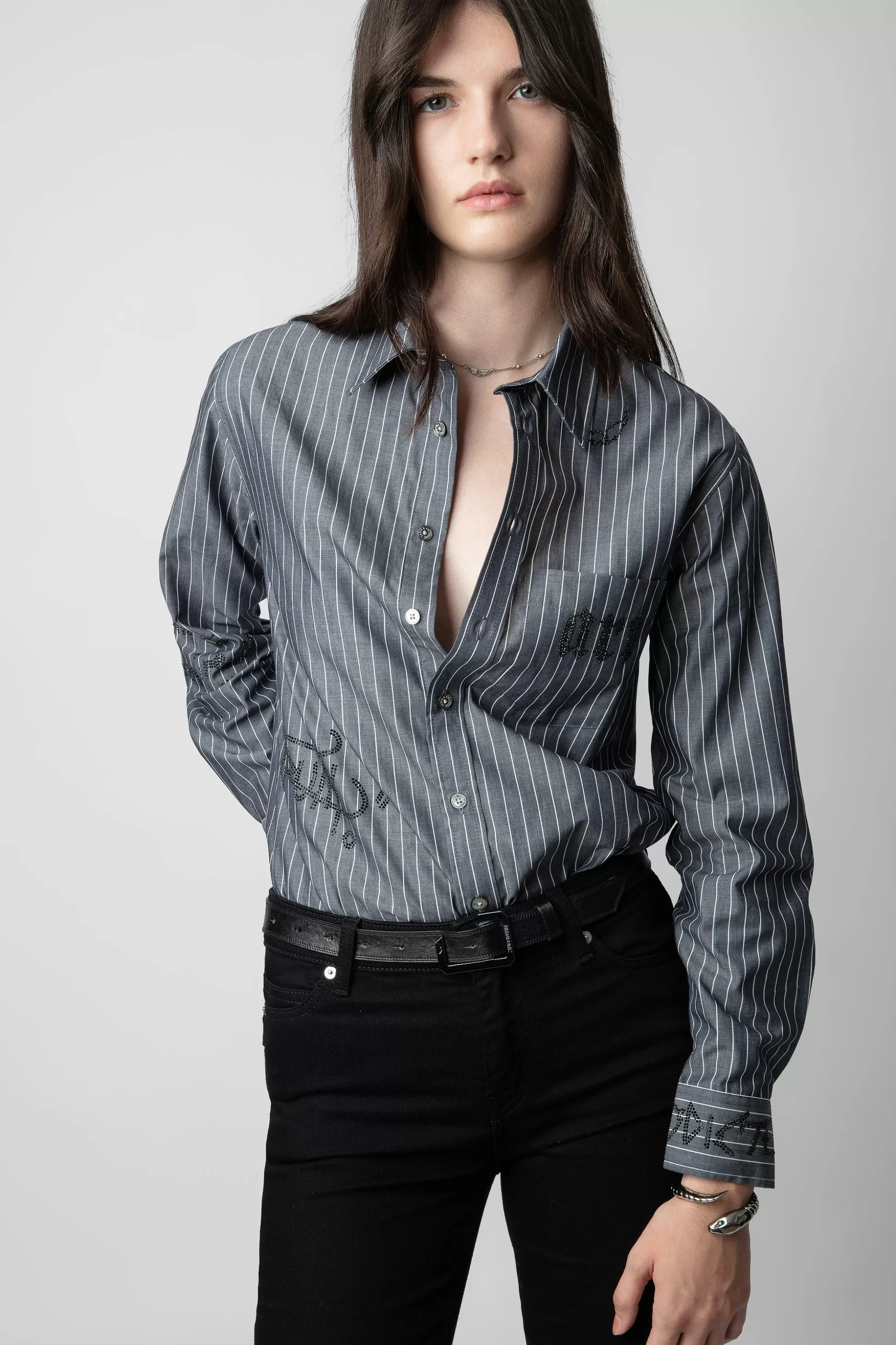 Femmes Zadig & Voltaire Chemises Et Hauts^Chemise Taskiz Diamantee