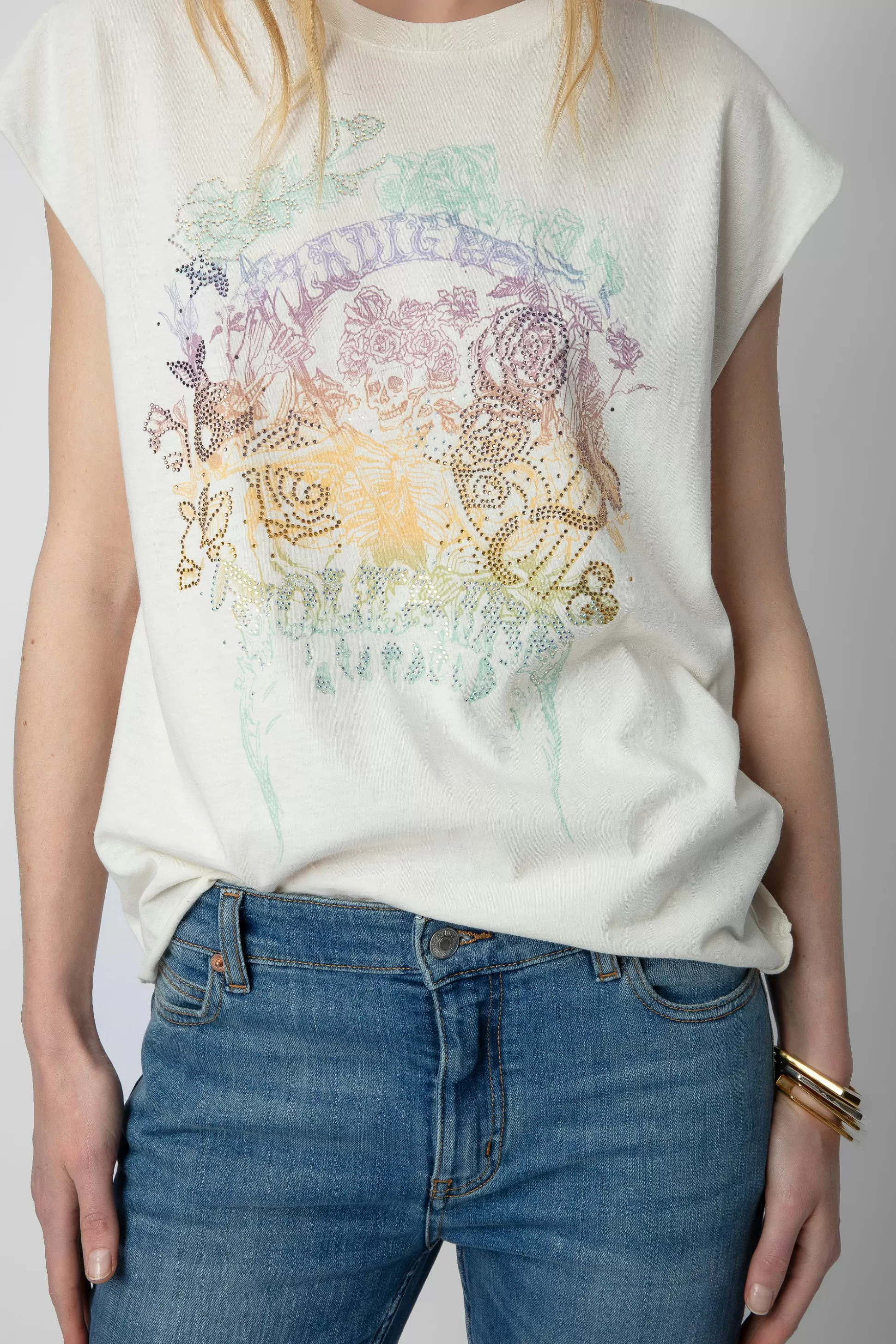 Femmes Zadig & Voltaire T-Shirts^Debardeur Cecilia Diamante