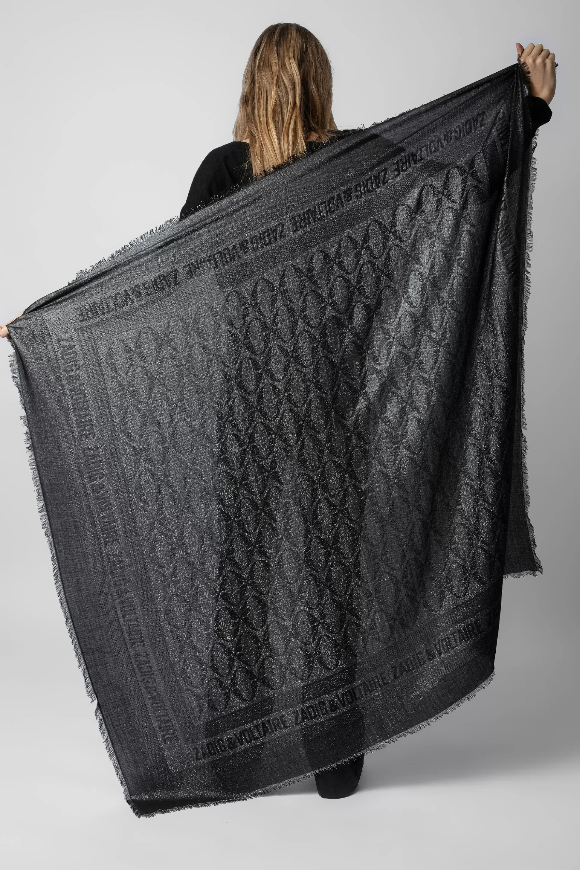 Femmes Zadig & Voltaire Echarpes^Echarpe Glenn Rock En Jacquard Lurex