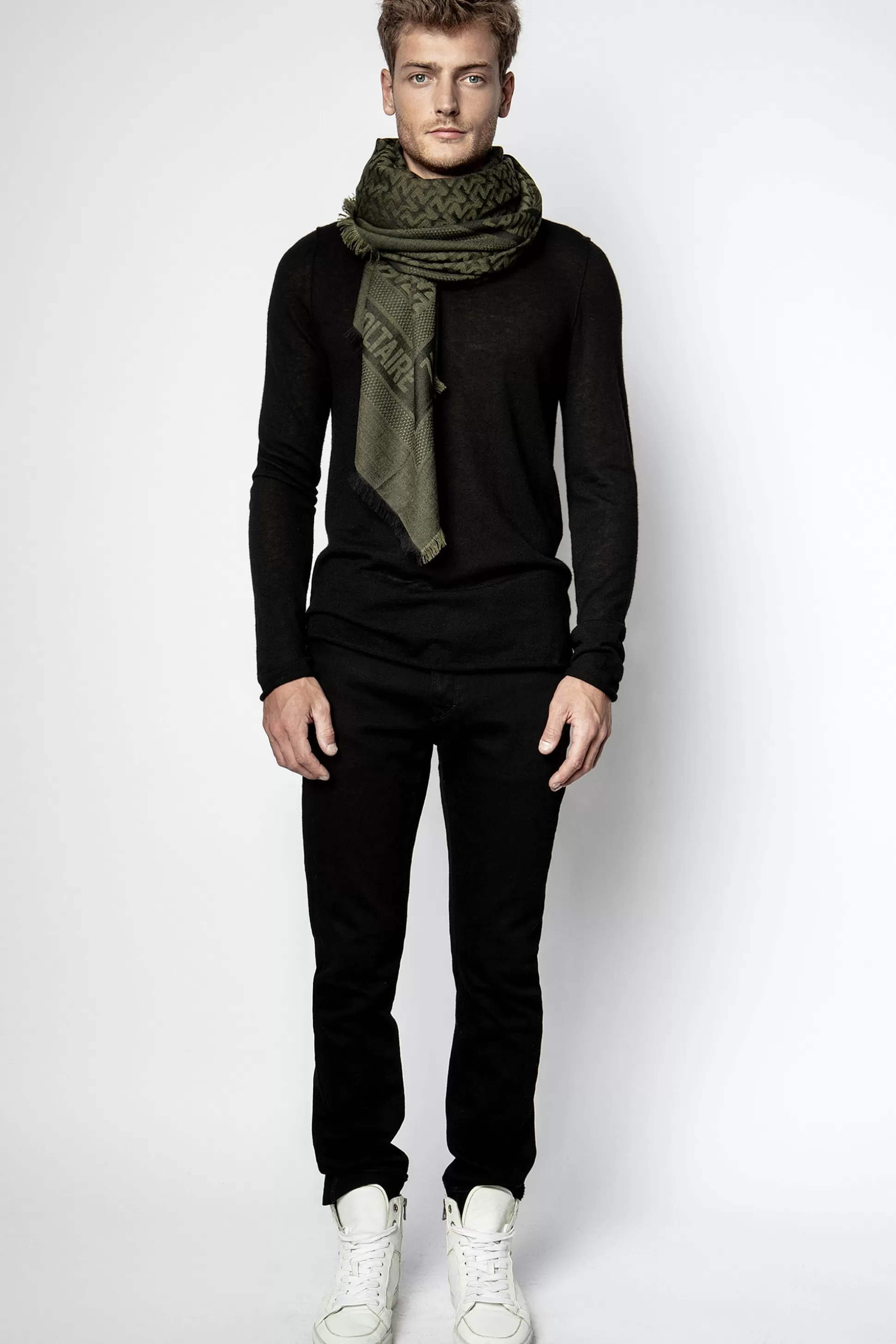 Hommes Zadig & Voltaire Echarpes^Foulard Zv Initiale Glenn