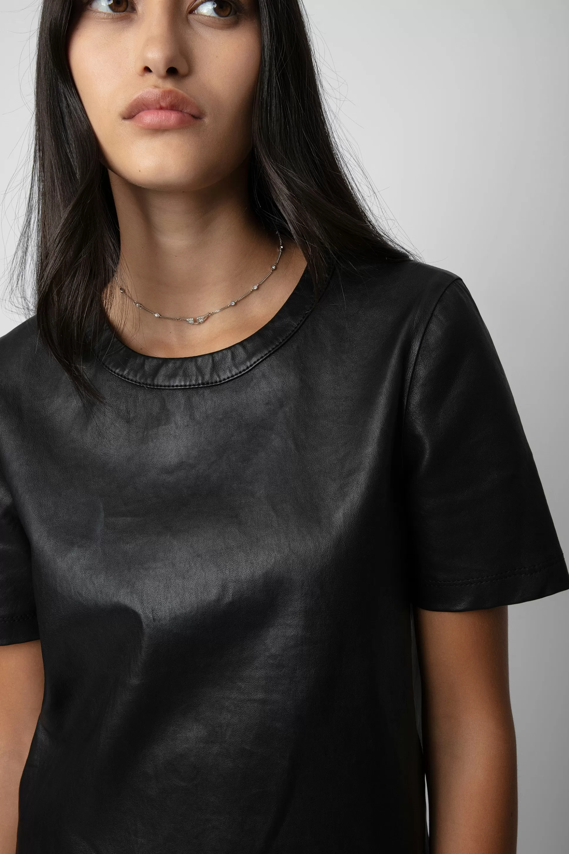 Femmes Zadig & Voltaire Chemises Et Hauts^Haut En Cuir Tas