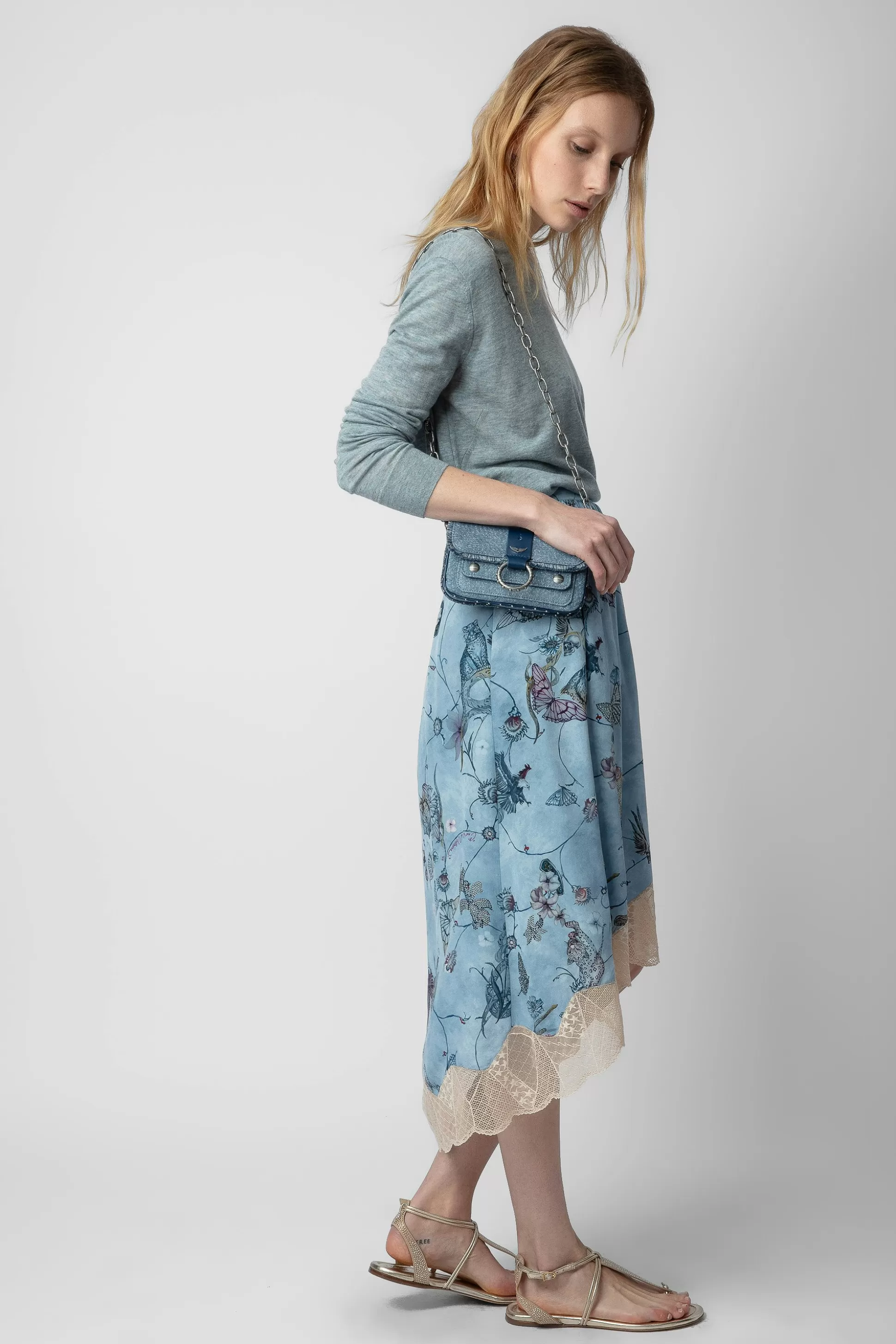 Femmes Zadig & Voltaire Robes Et Jupes^Jupe En Soie A Strass Joslin