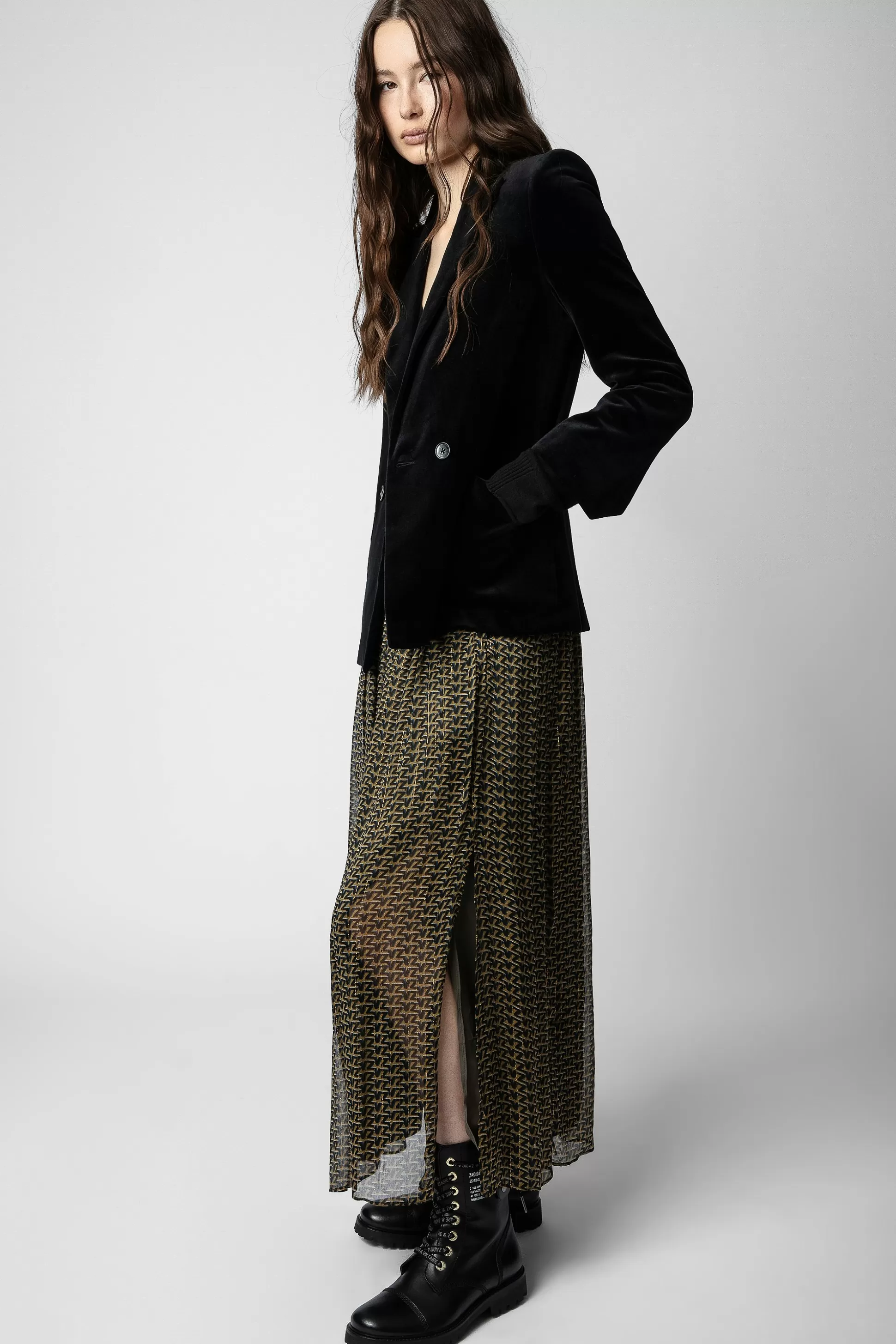 Femmes Zadig & Voltaire Robes Et Jupes^Jupe Zv En Mousseline De Soie Jade