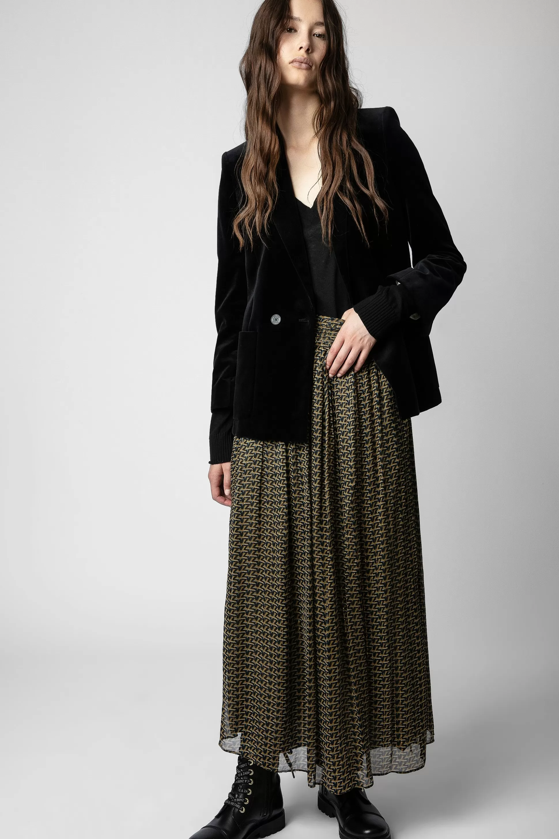 Femmes Zadig & Voltaire Robes Et Jupes^Jupe Zv En Mousseline De Soie Jade