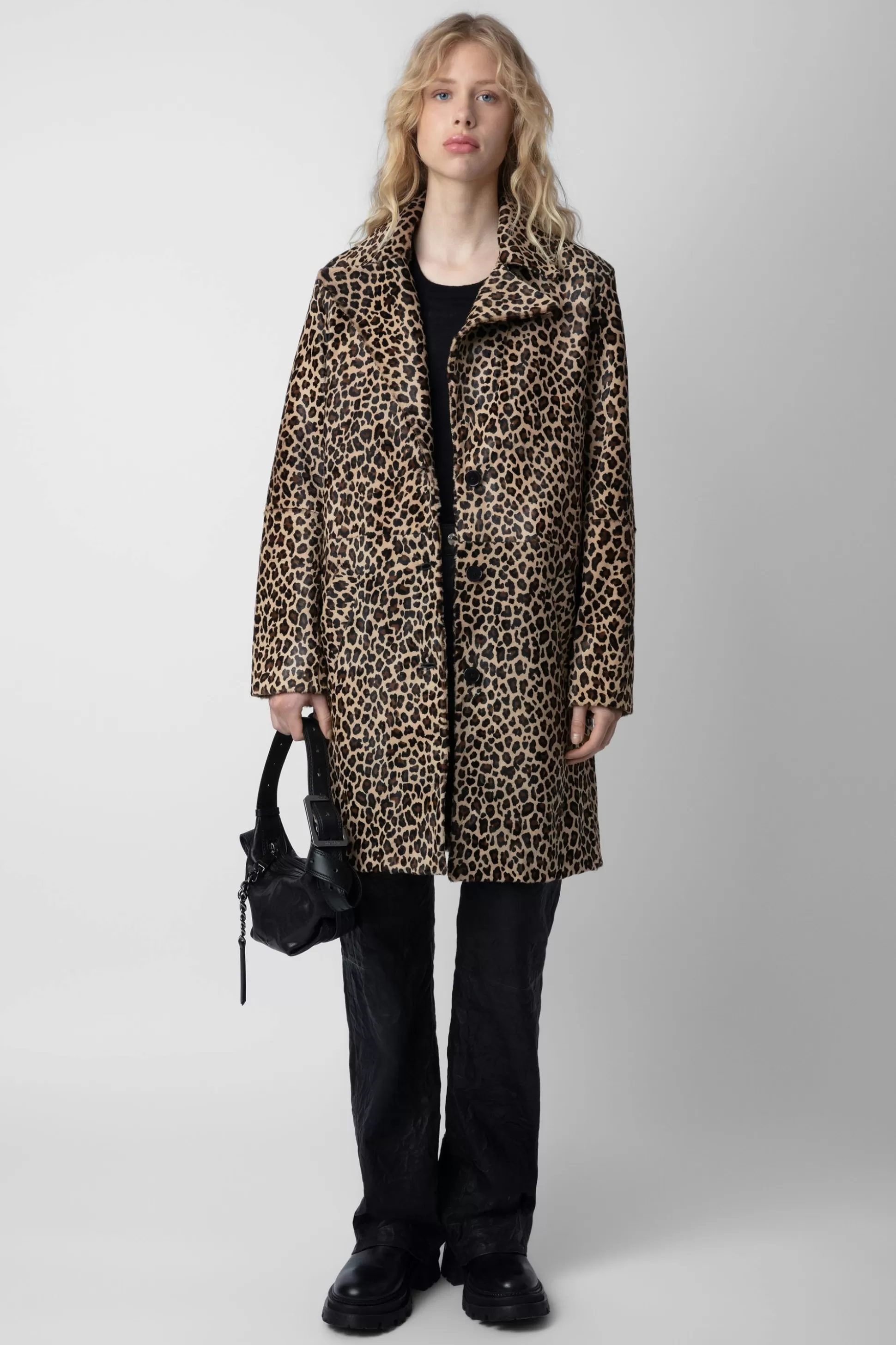Femmes Zadig & Voltaire Manteaux Et Vestes^Manteau En Cuir A Imprime Leopard Monacoz