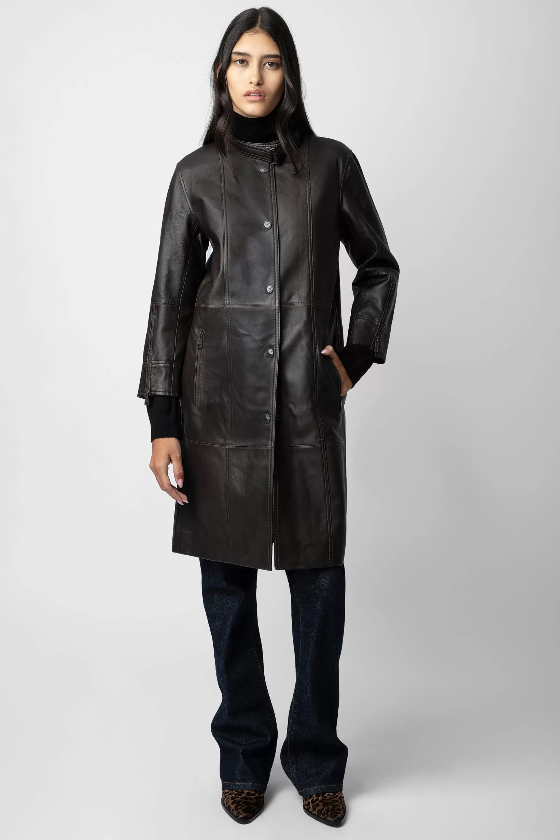 Femmes Zadig & Voltaire Manteaux Et Vestes^Manteau En Cuir Mira