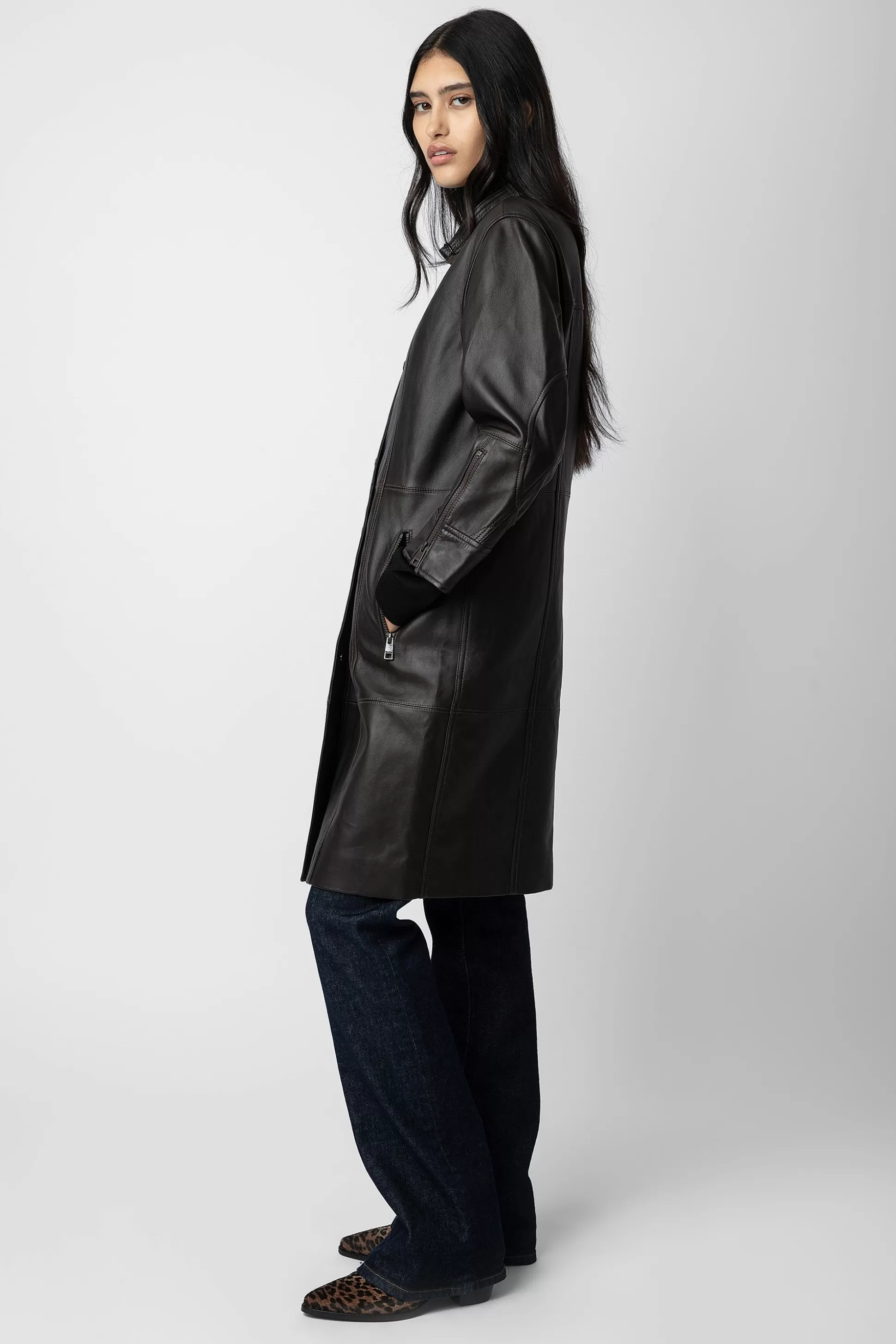 Femmes Zadig & Voltaire Manteaux Et Vestes^Manteau En Cuir Mira