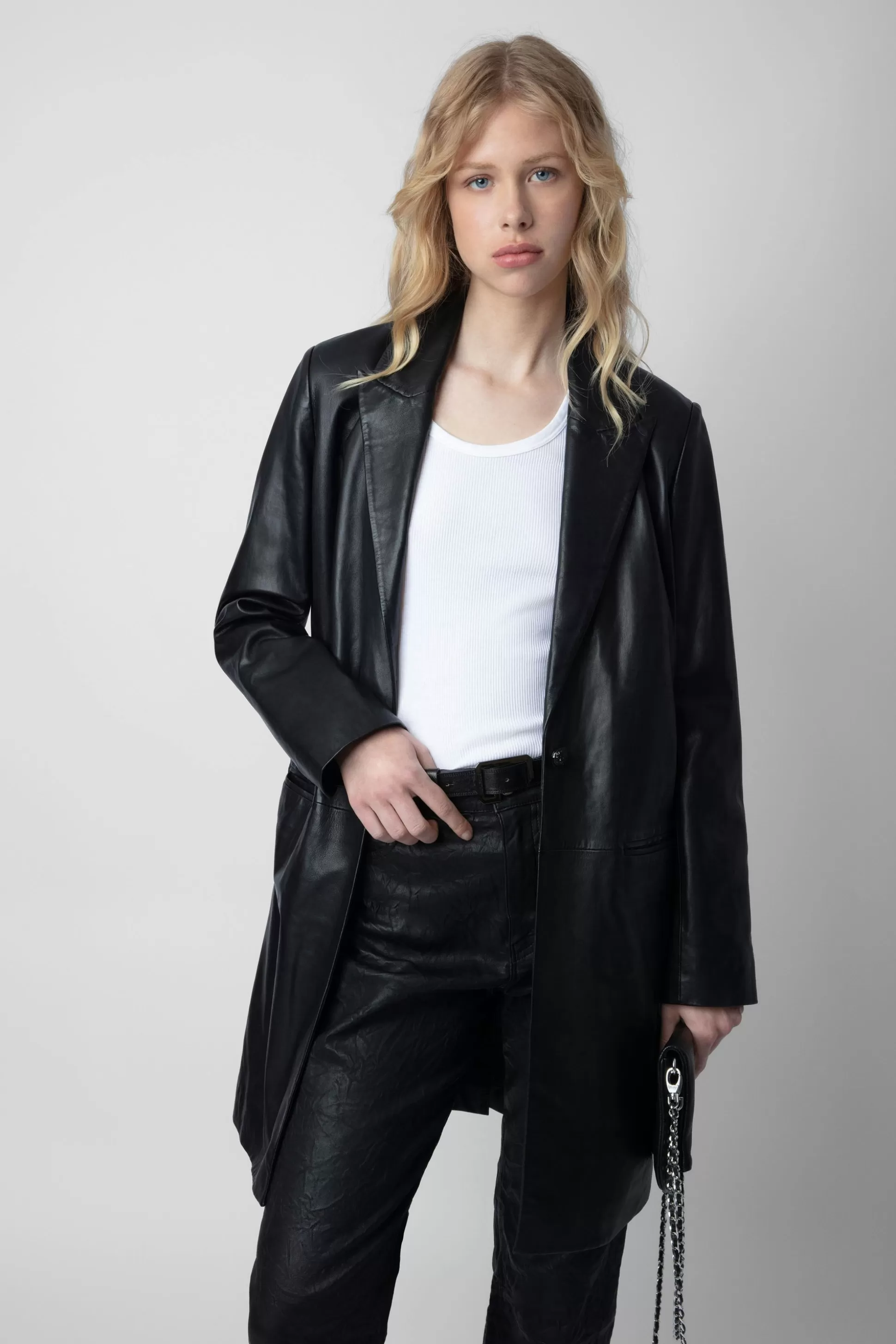 Femmes Zadig & Voltaire Manteaux Et Vestes^Manteau En Cuir Monarque