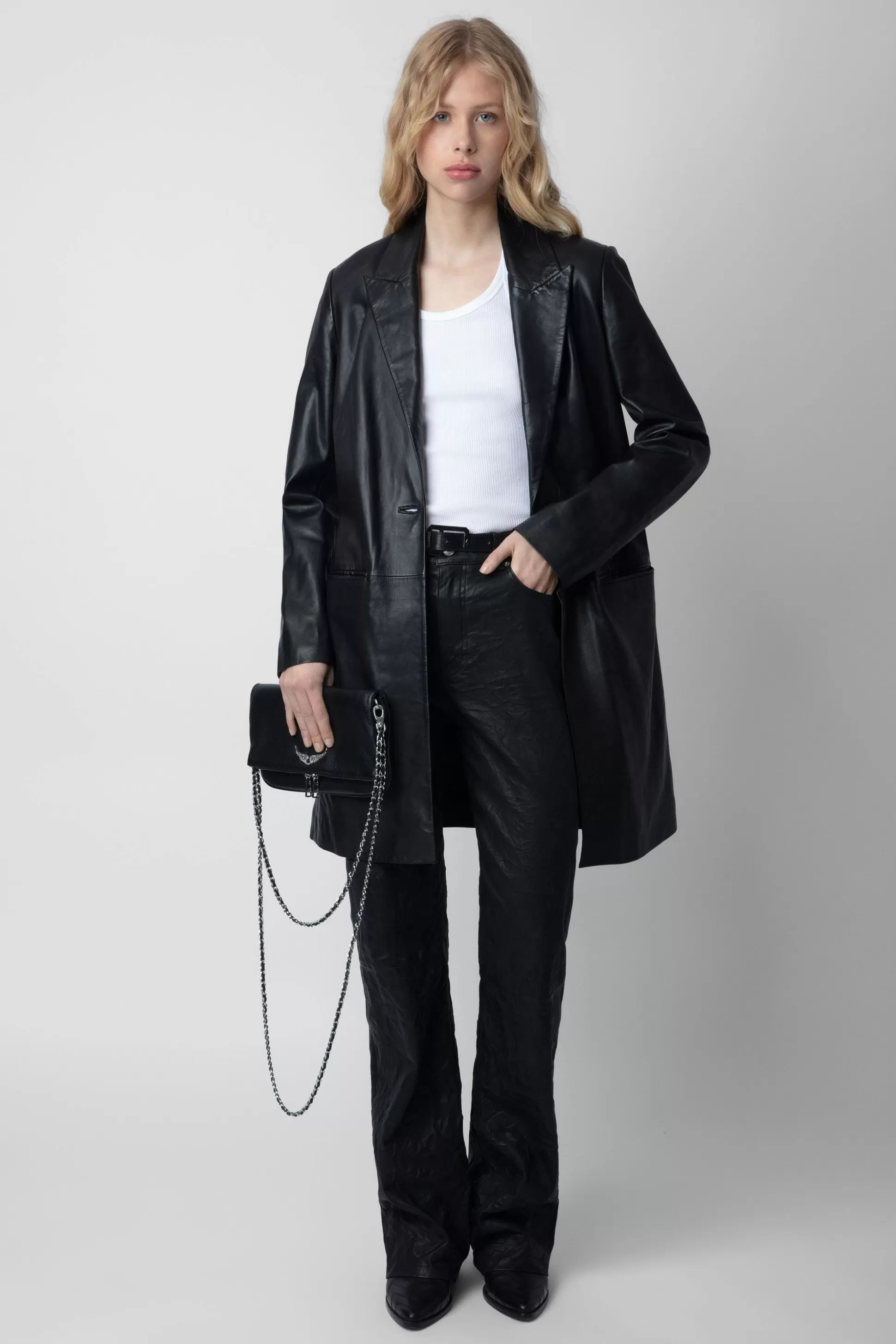 Femmes Zadig & Voltaire Manteaux Et Vestes^Manteau En Cuir Monarque