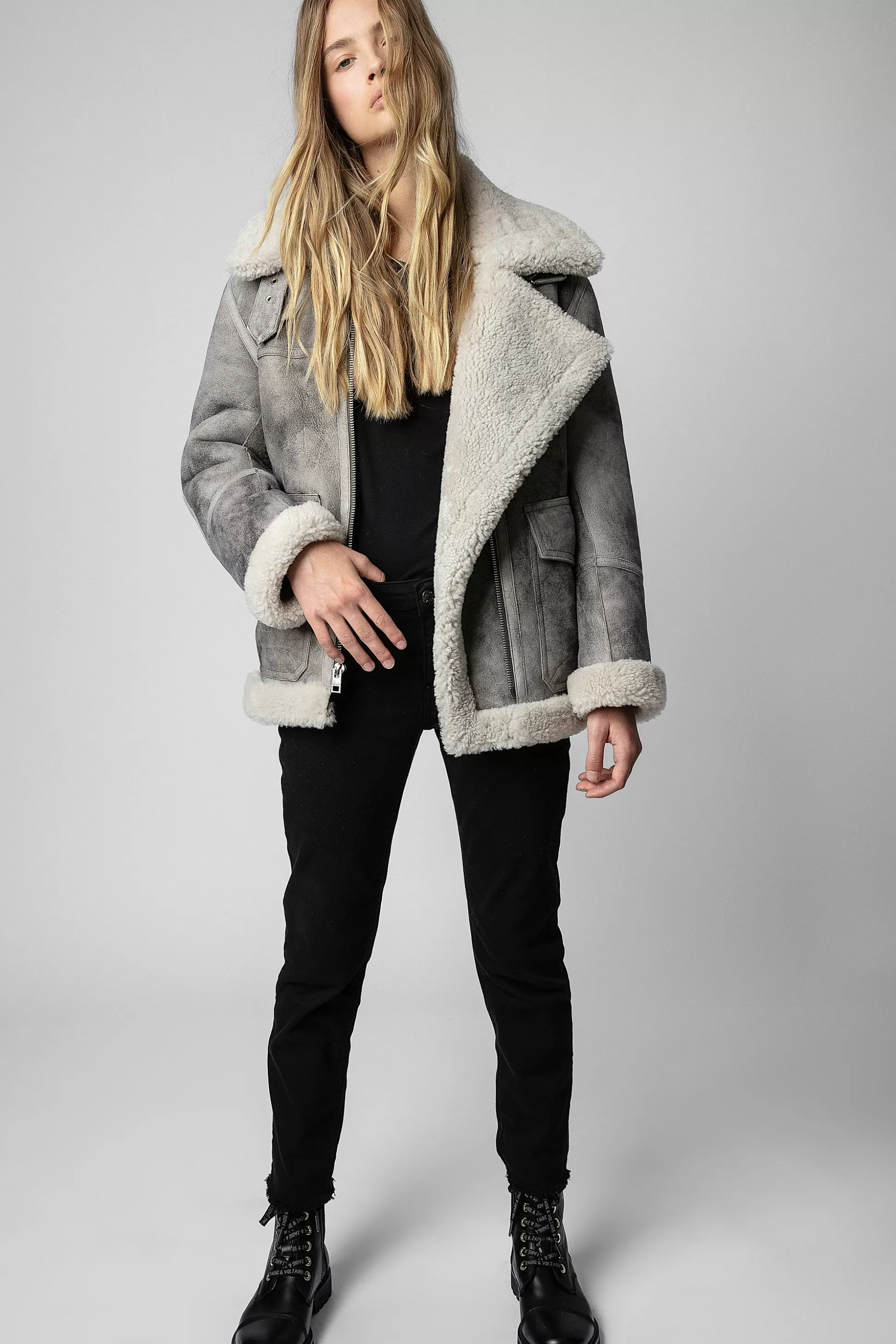 Femmes Zadig & Voltaire Manteaux Et Vestes^Manteau En Peau De Mouton Kain