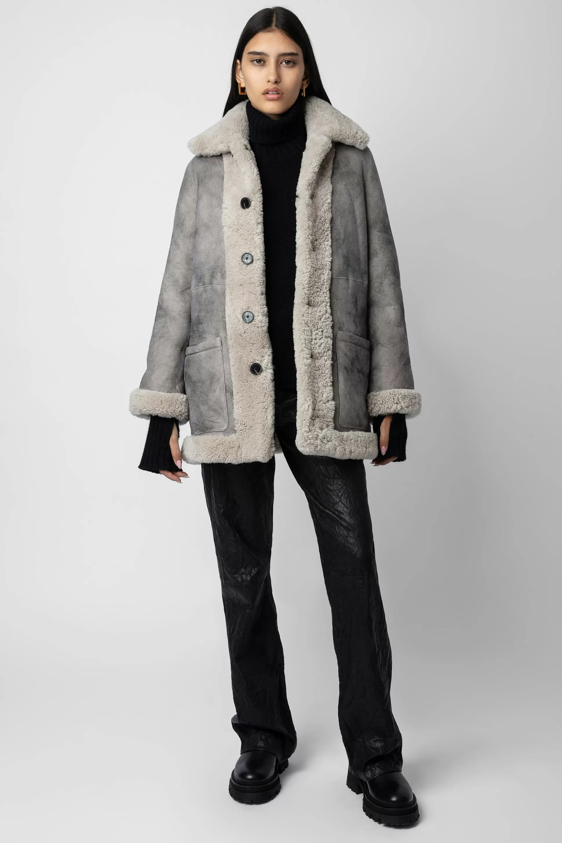 Femmes Zadig & Voltaire Manteaux Et Vestes^Manteau En Peau De Mouton Magdas