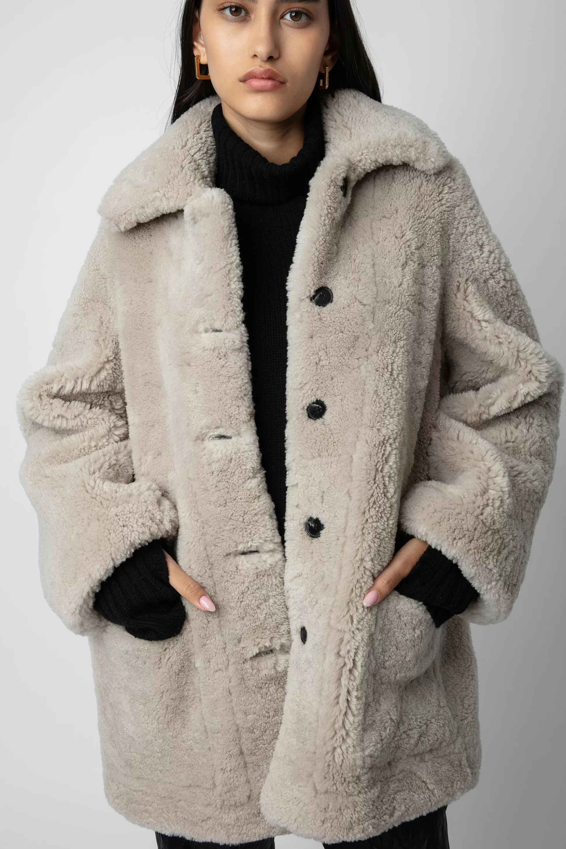 Femmes Zadig & Voltaire Manteaux Et Vestes^Manteau En Peau De Mouton Magdas