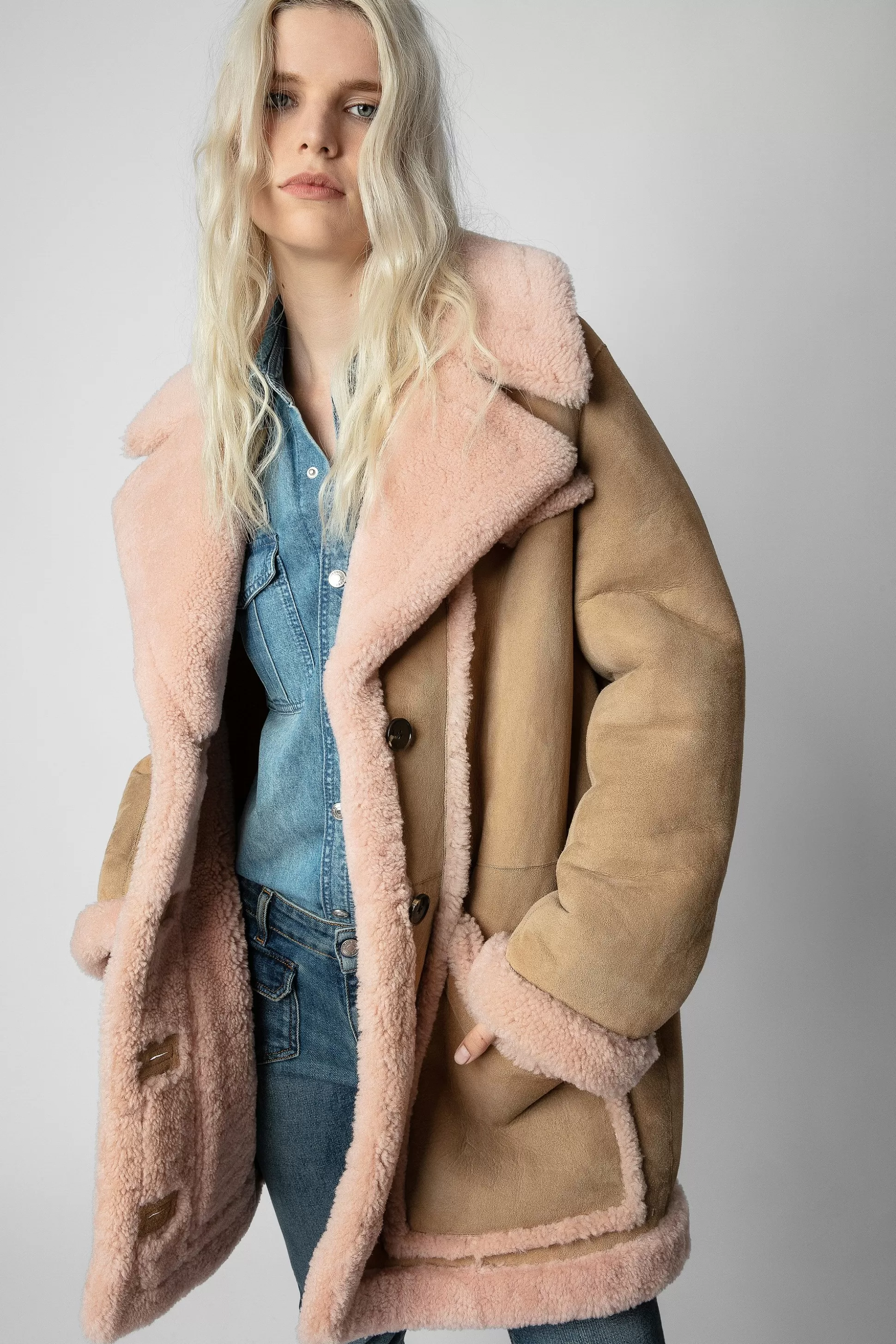 Femmes Zadig & Voltaire Manteaux Et Vestes^Manteau Laury En Peau De Mouton