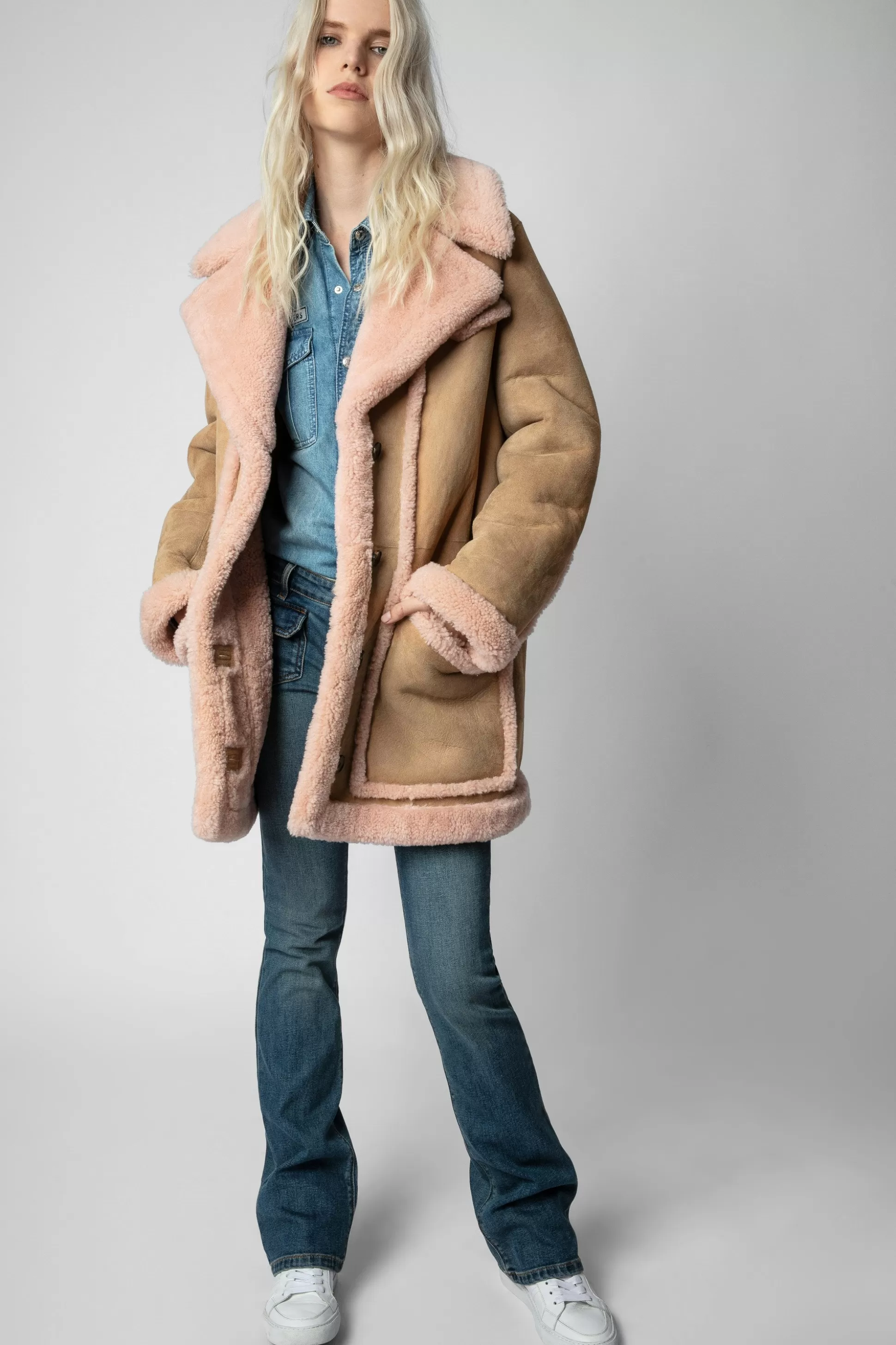 Femmes Zadig & Voltaire Manteaux Et Vestes^Manteau Laury En Peau De Mouton