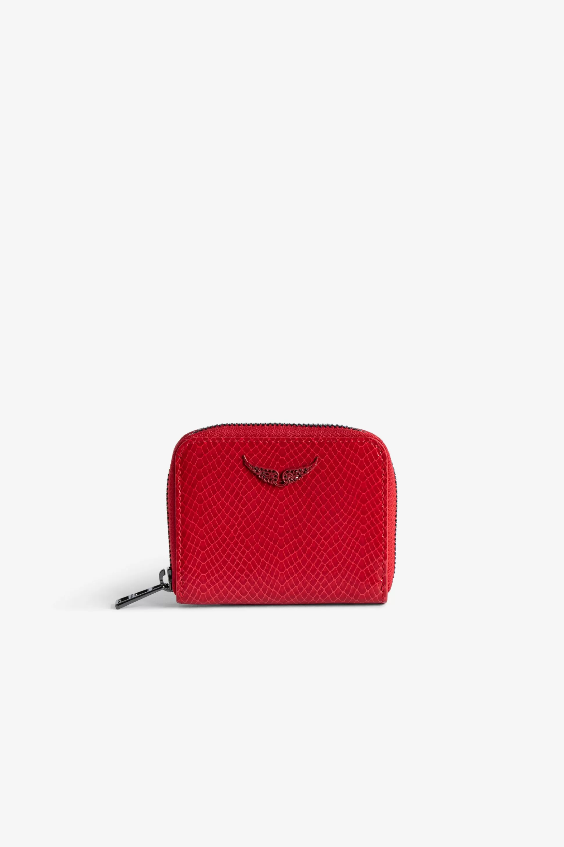 Femmes Zadig & Voltaire Portefeuilles Et Porte-Monnaie^Mini Porte-Monnaie Zv En Relief Sauvage Brillant