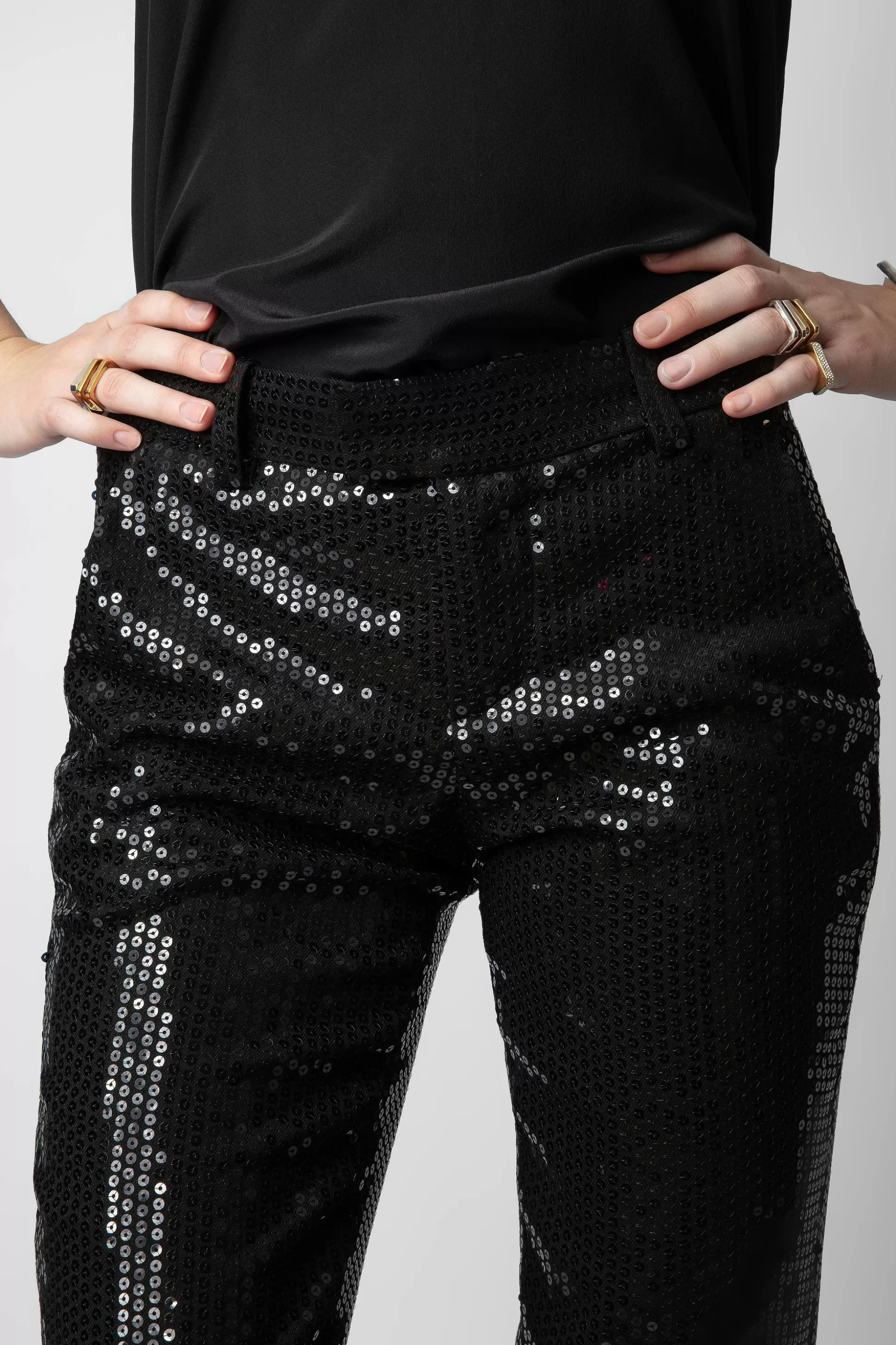 Femmes Zadig & Voltaire Costumes^Pantalon A Sequins Prune