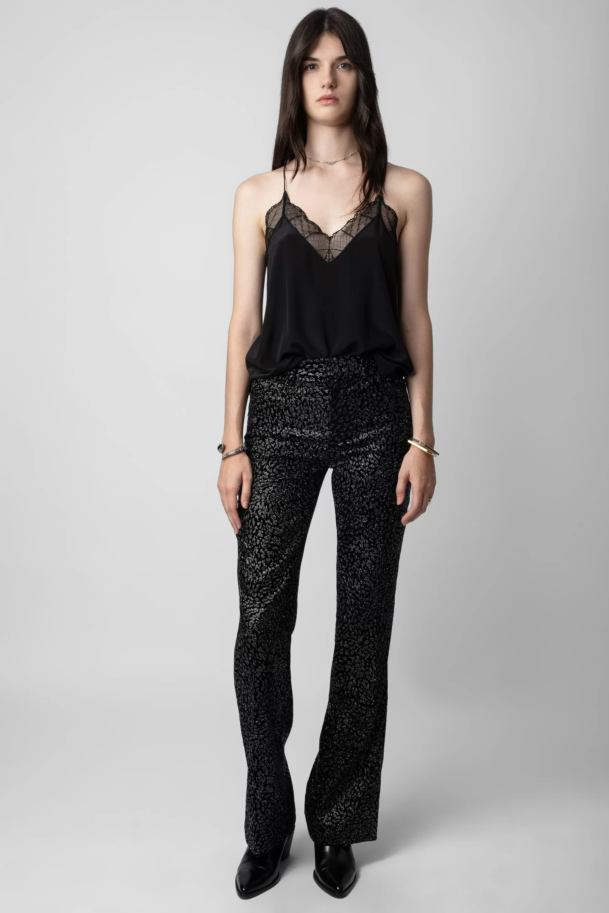 Femmes Zadig & Voltaire Costumes^Pantalon En Velours Paillete Piston