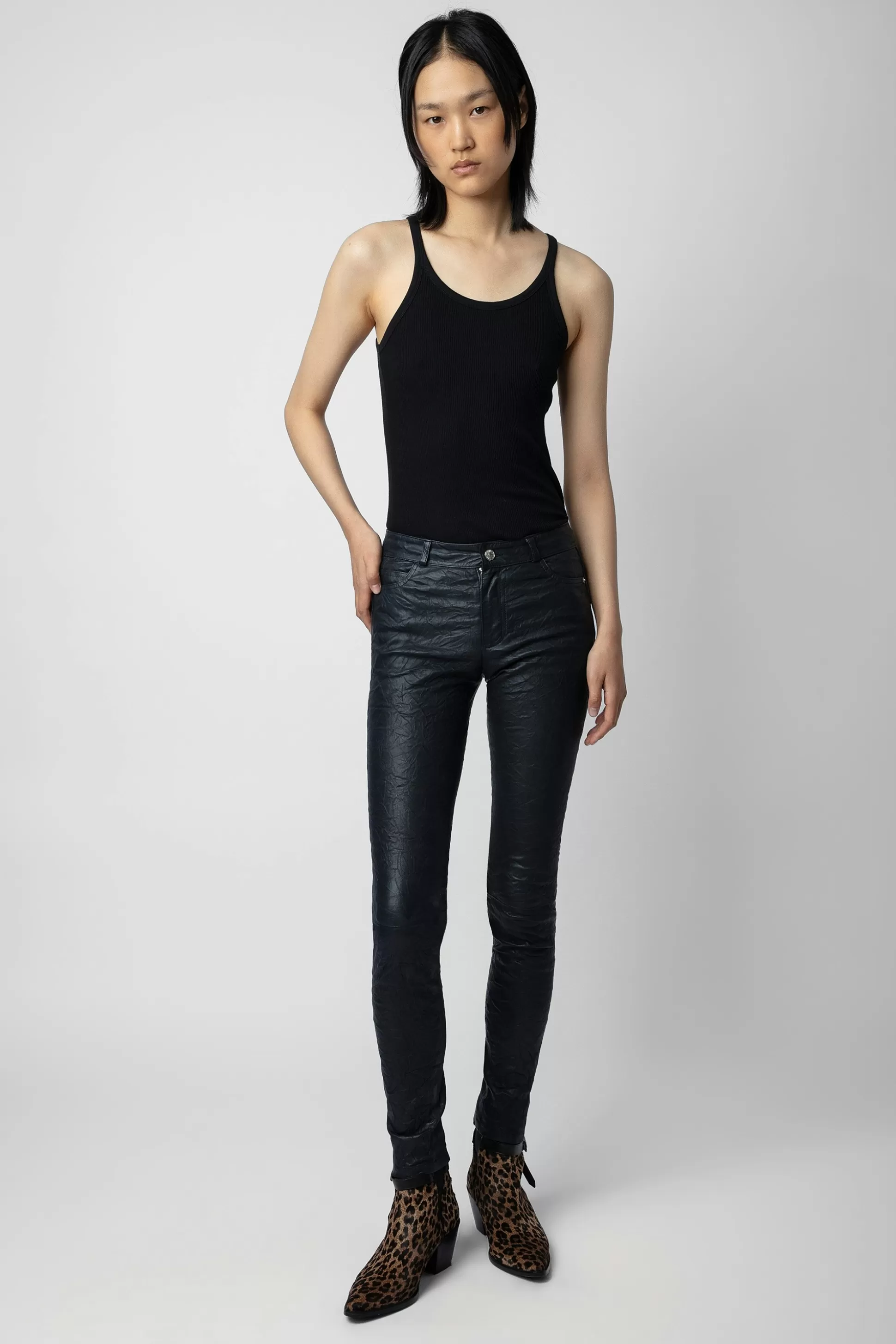 Femmes Zadig & Voltaire Costumes^Pantalon Phlame Cuir Froisse
