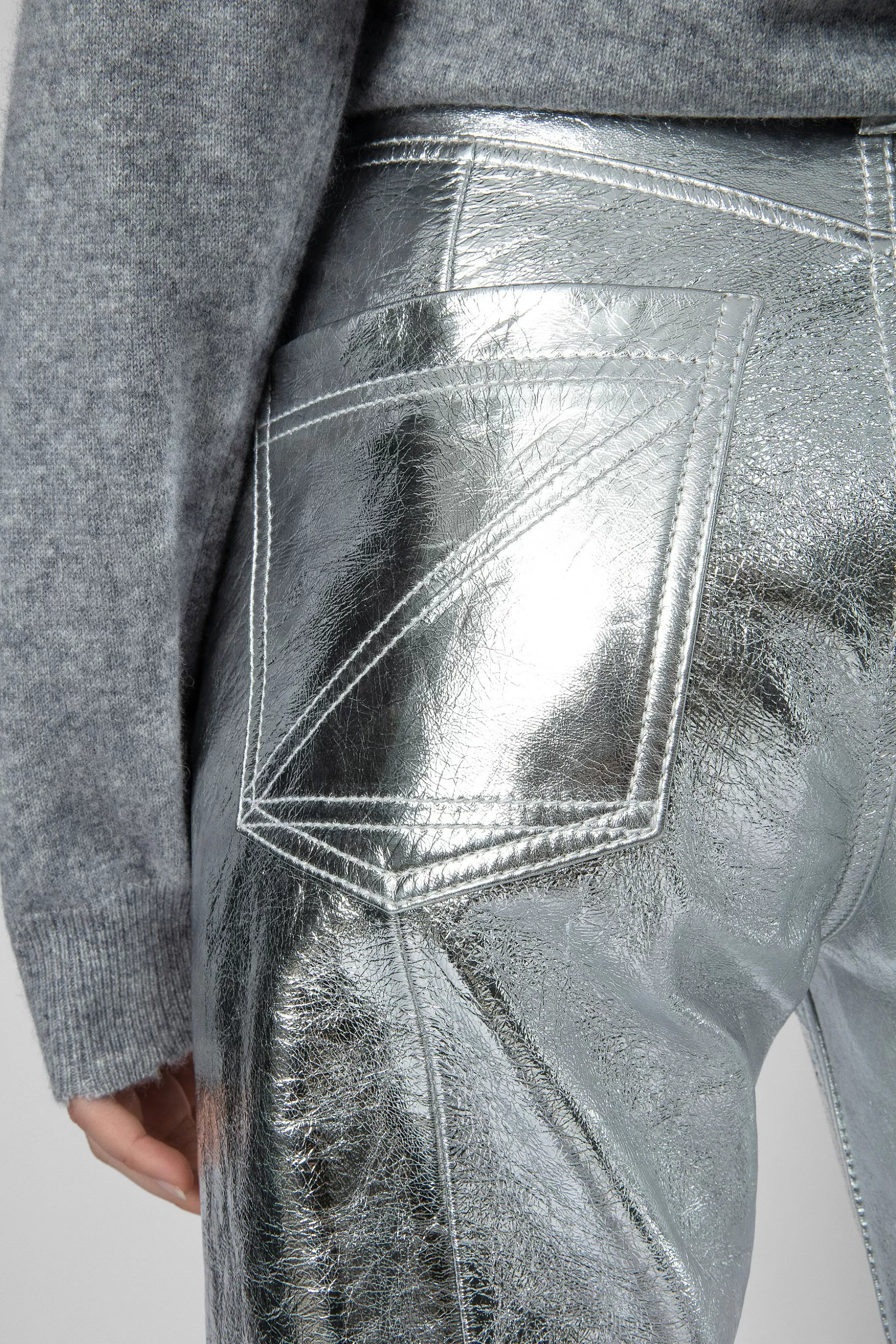 Femmes Zadig & Voltaire Pantalons Et Shorts^Pantalon Poete En Cuir