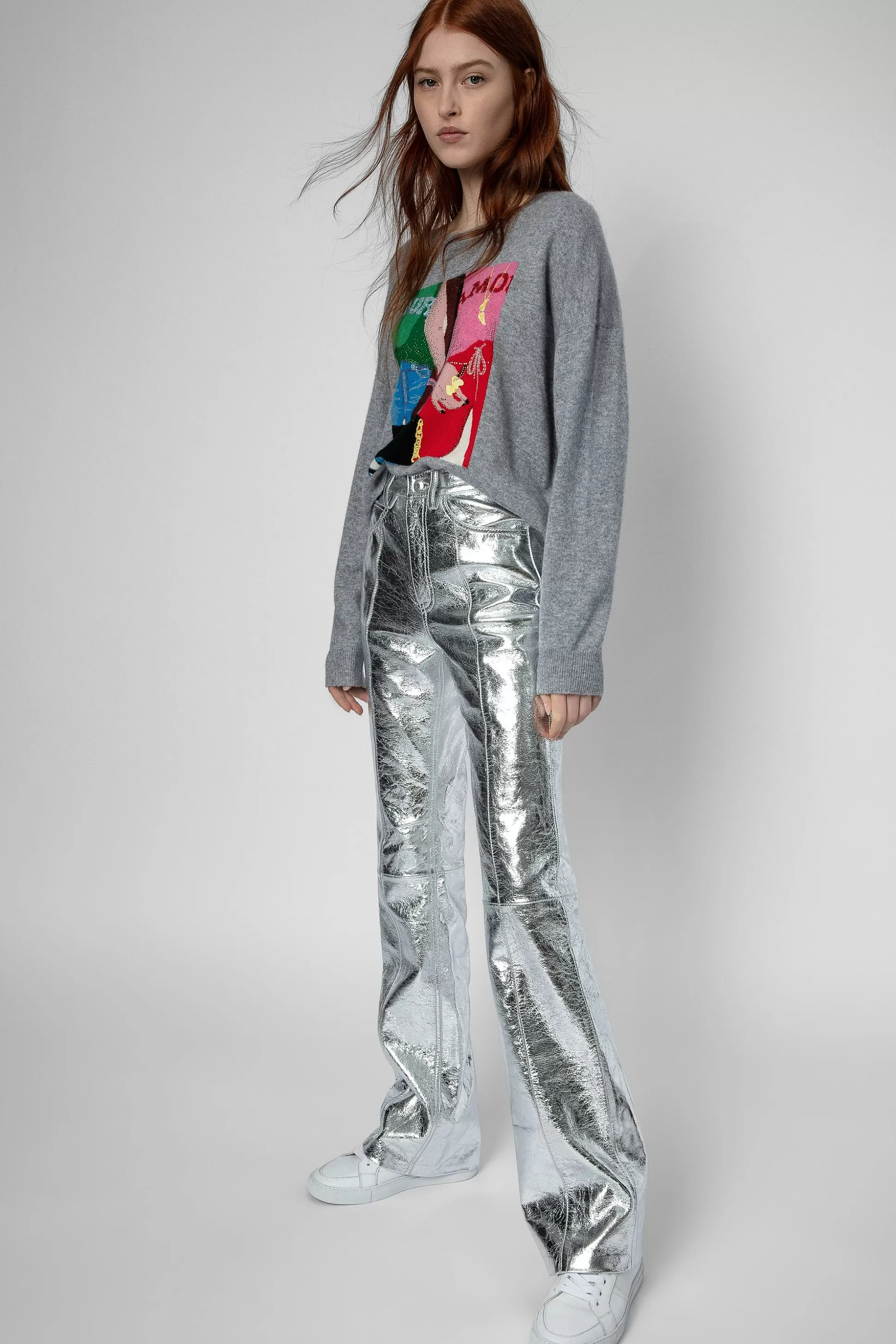 Femmes Zadig & Voltaire Pantalons Et Shorts^Pantalon Poete En Cuir