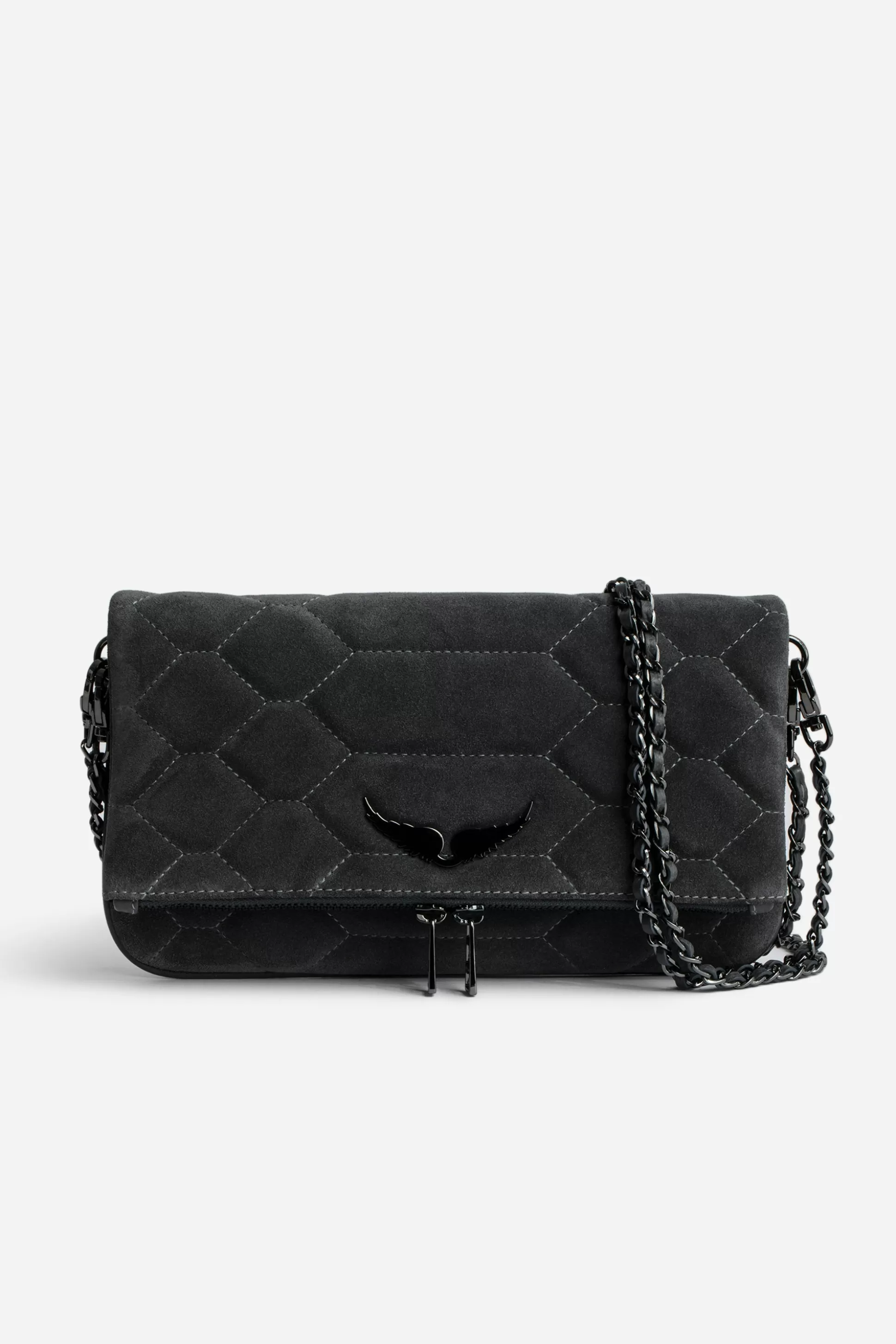 Femmes Zadig & Voltaire Sacs A Bandoulière^Pochette En Daim Matelasse Rock