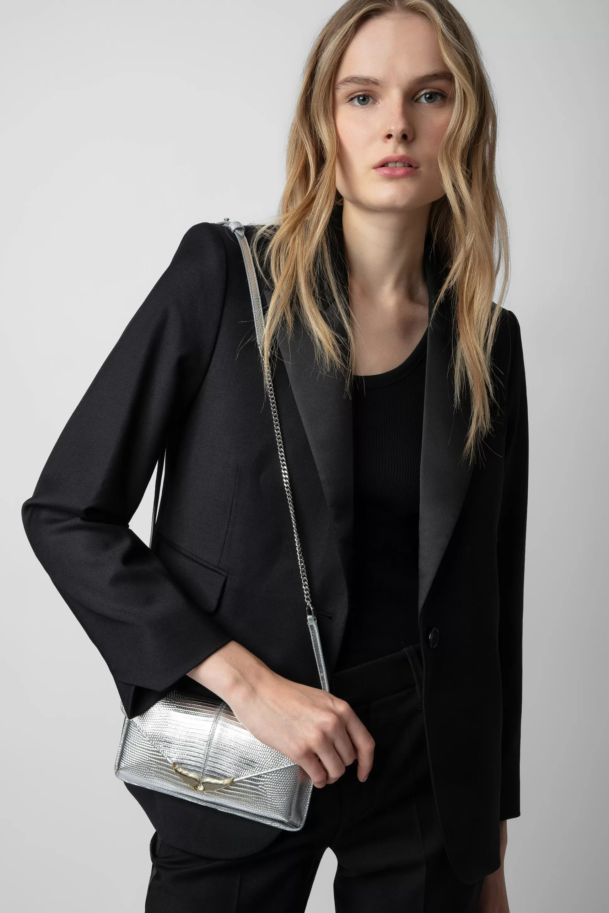 Femmes Zadig & Voltaire Sacs A Bandoulière^Pochette Metallisee Gaufree Borderline
