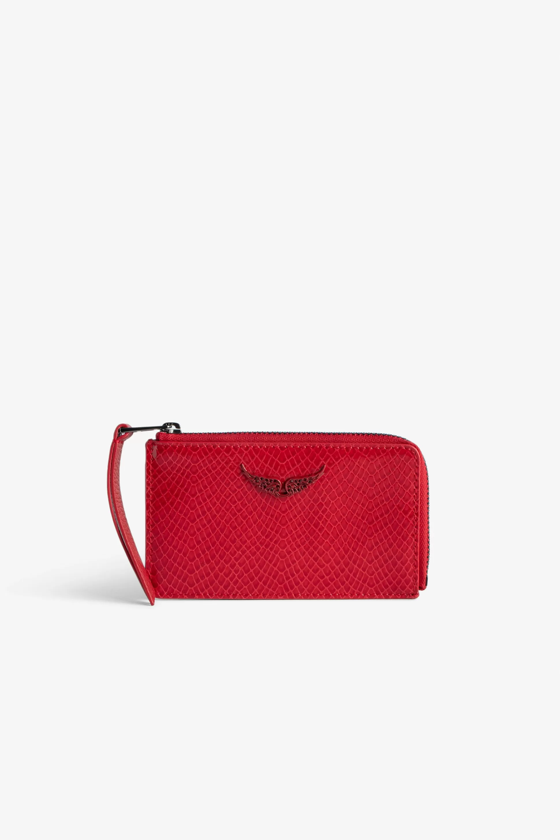 Femmes Zadig & Voltaire Portefeuilles Et Porte-Monnaie^Porte-Cartes En Relief Sauvage Brillant Zv Card