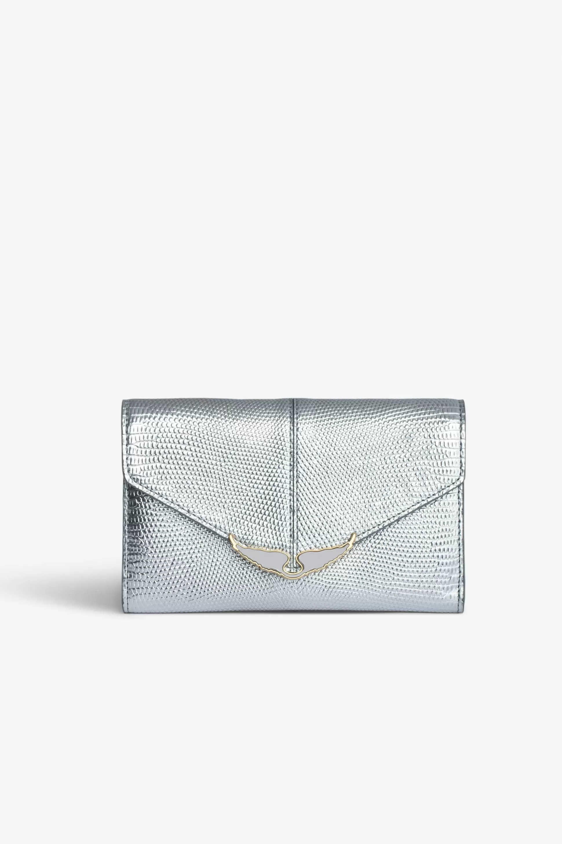 Femmes Zadig & Voltaire Portefeuilles Et Porte-Monnaie^Portefeuille Metallise Gaufre Borderline