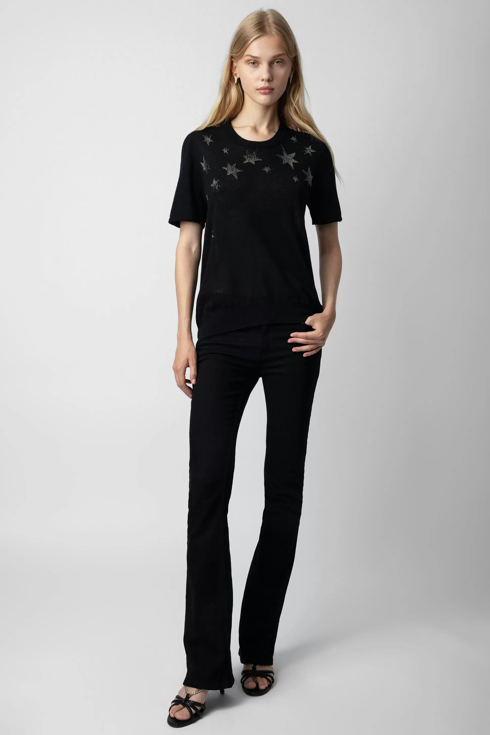 Femmes Zadig & Voltaire Pulls Et Gilets^Pull Cachemire Ida Etoiles Strass