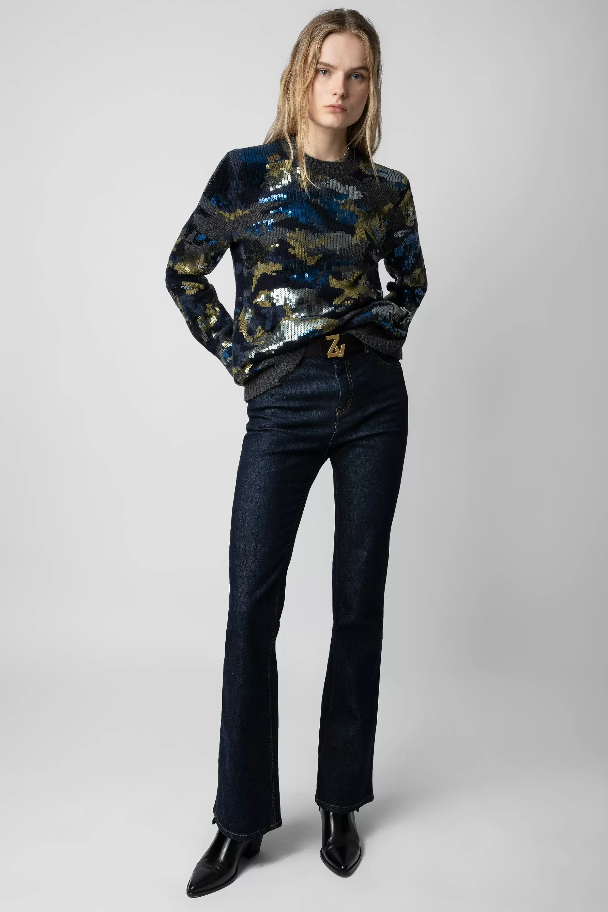 Femmes Zadig & Voltaire Pulls Et Gilets^Pull Cosmy A Paillettes
